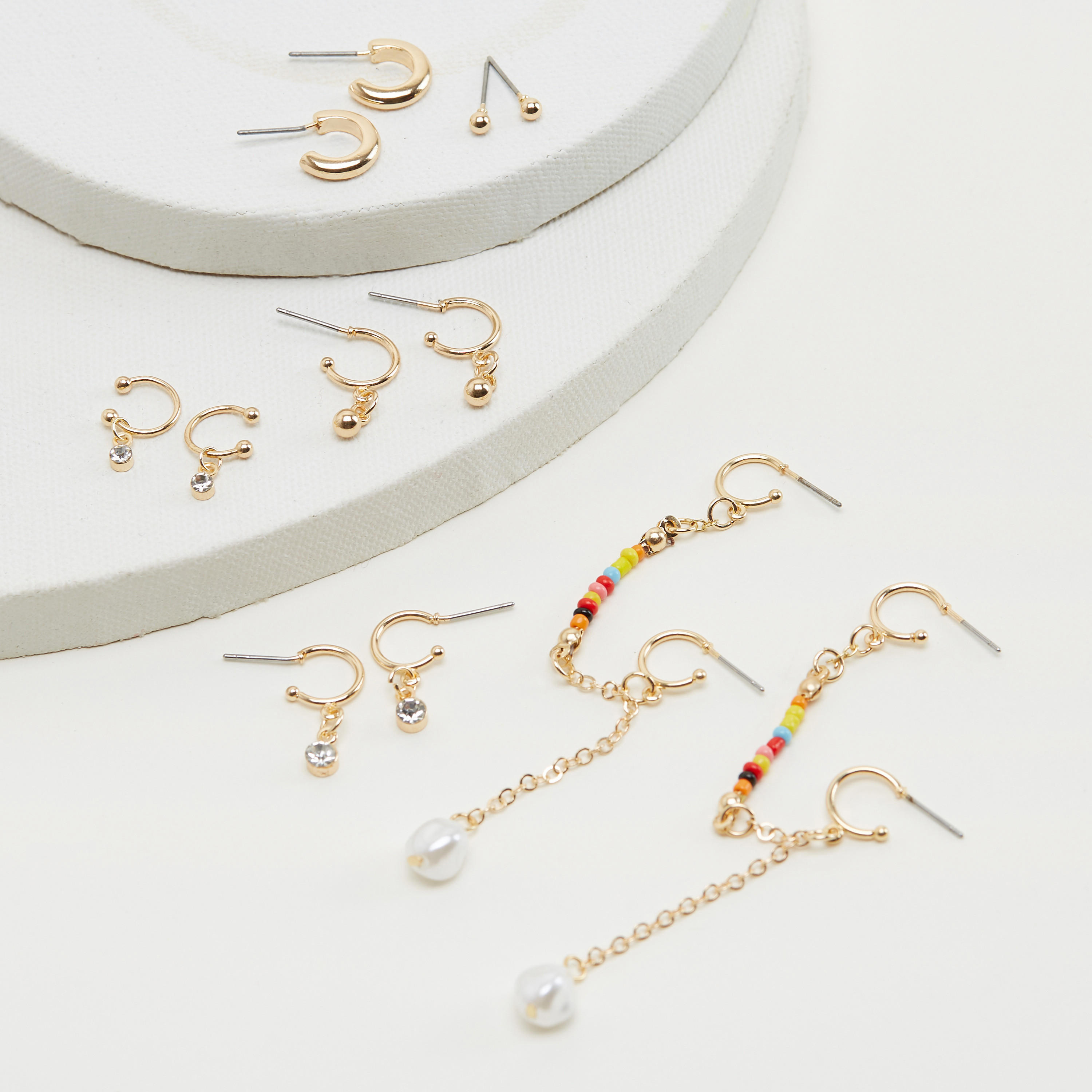 Set of 6 - Assorted Embellished Earrings-women-watchesandjewellery-jewellery-earrings-image-3