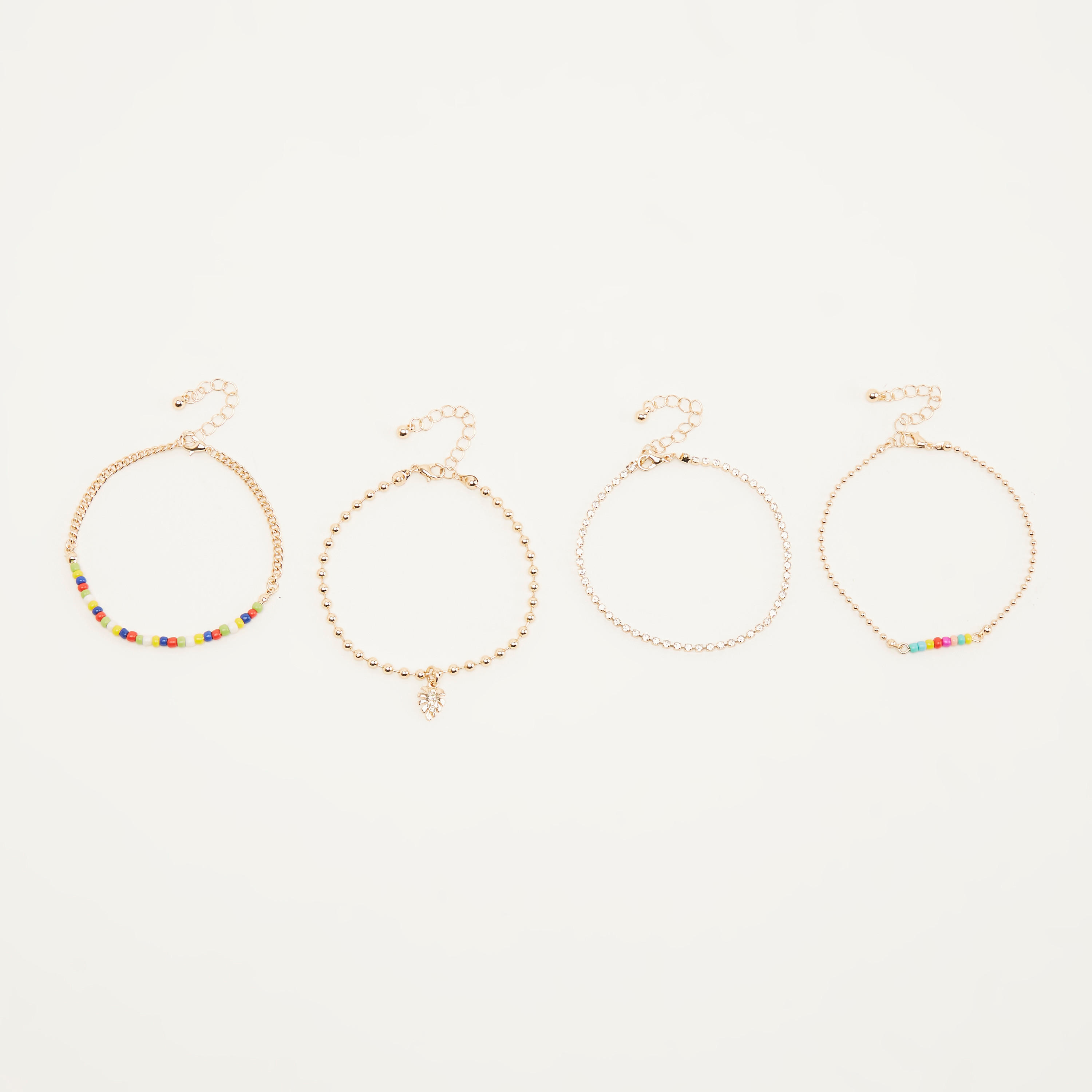 أساور مزيّنة- طقم من 4 قطع-women-watchesandjewellery-jewellery-banglesandbracelets-image-4
