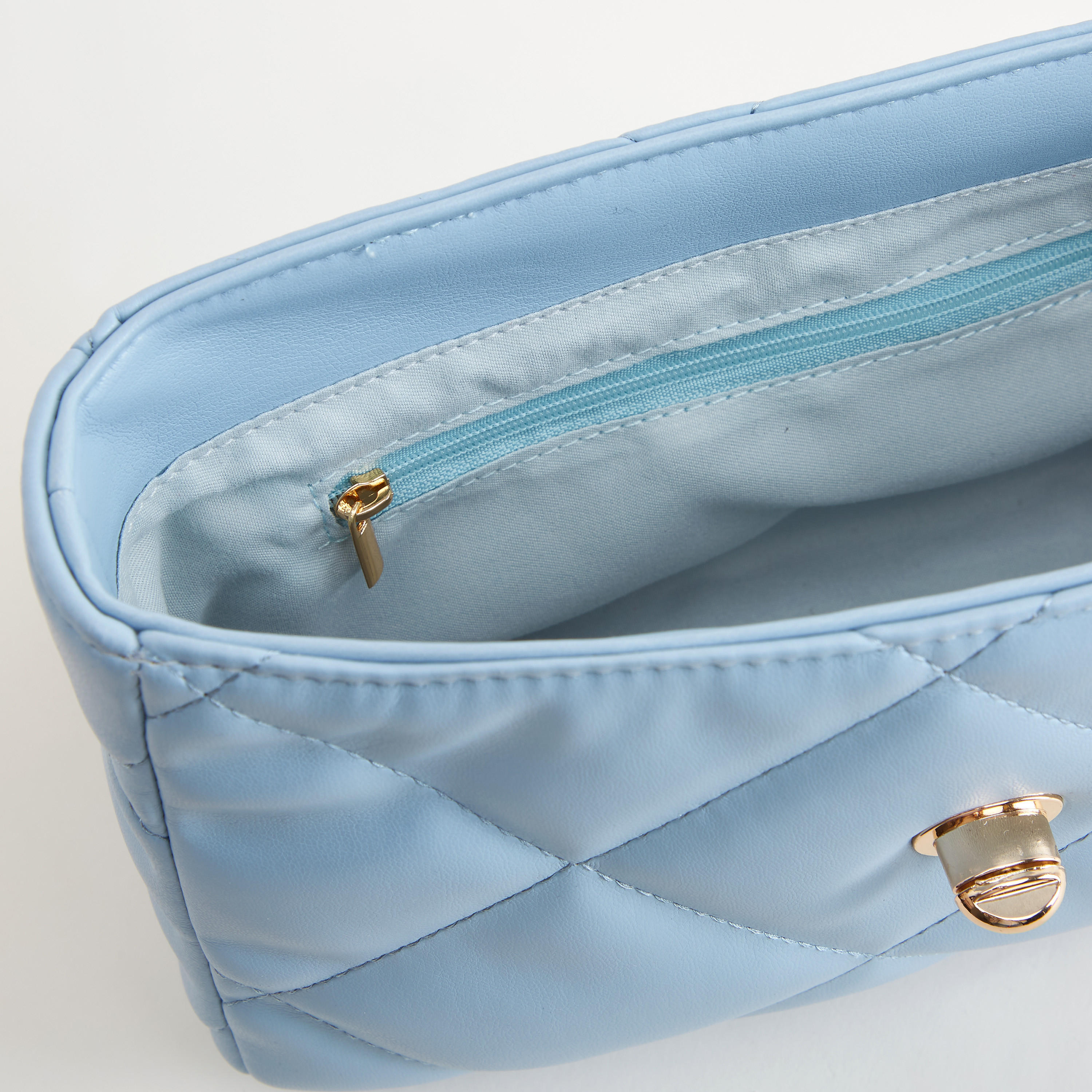 Quilted Crossbody Bag with Chain Link Strap-women-bagsandwallets-handbags-image-5