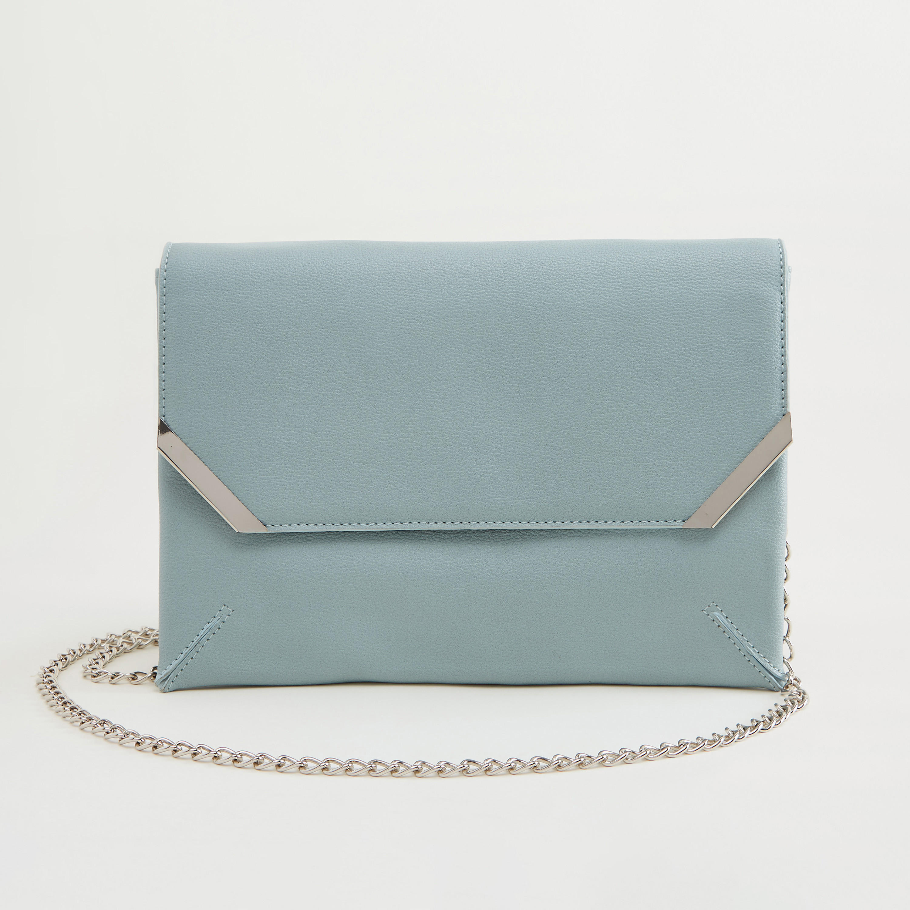 Solid Crossbody Bag with Chain Link Strap-women-bagsandwallets-handbags-image-1