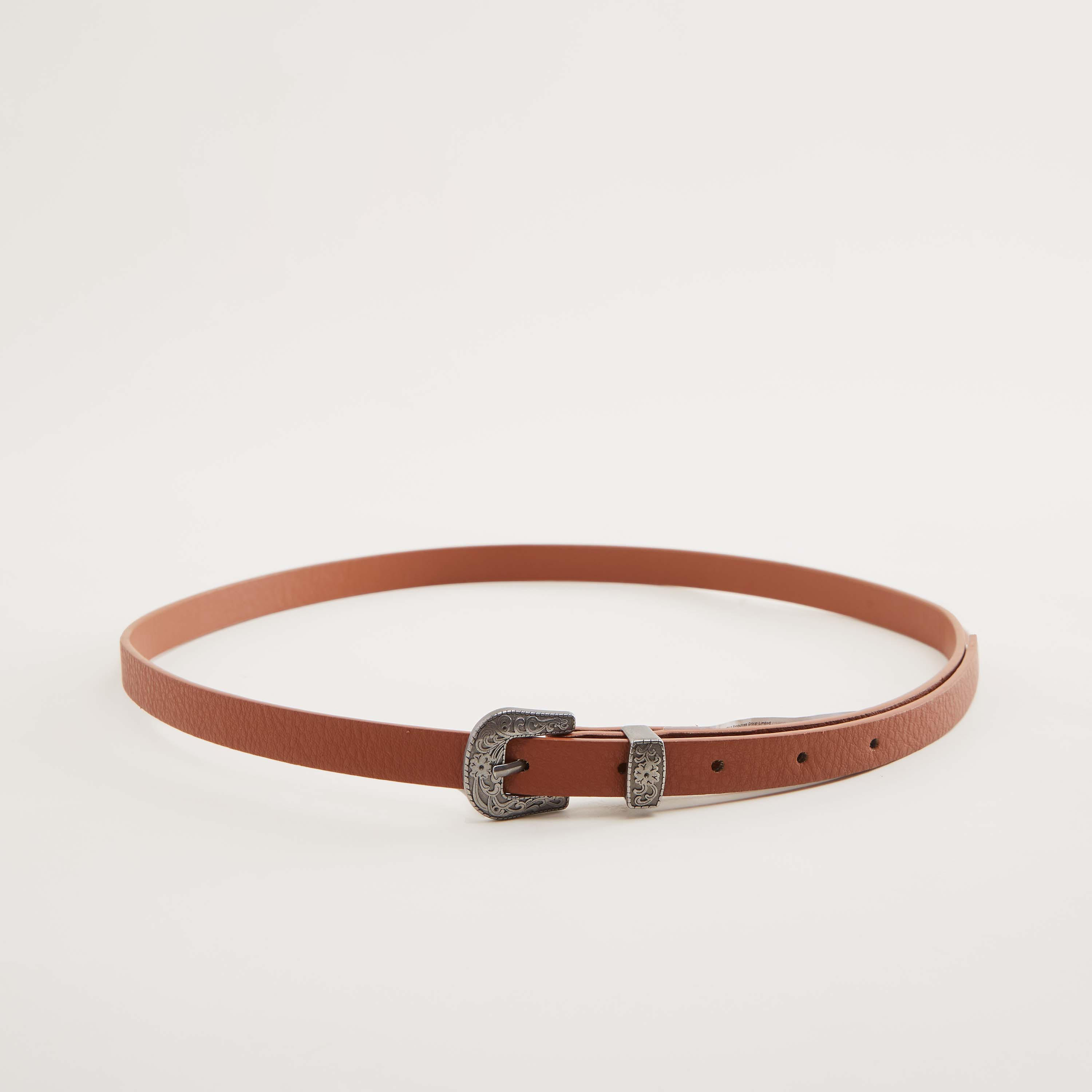 حزام بارز الملمس بإبزيم بدبوس - طقم من قطعتين-women-clothingaccessories-belts-image-2