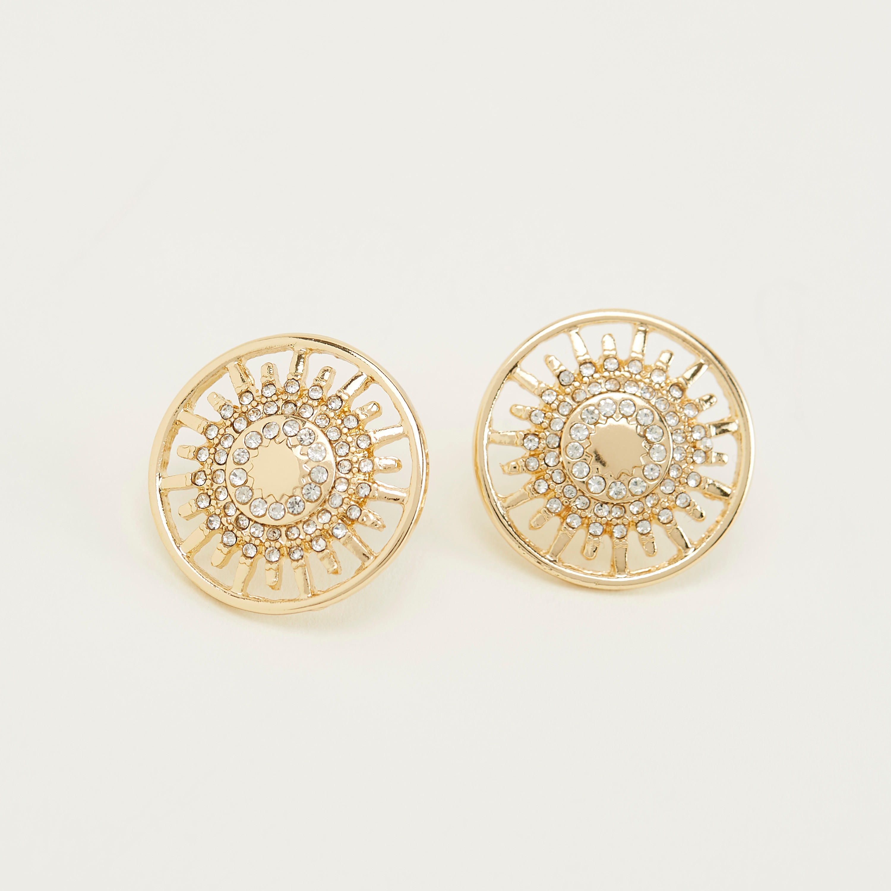 Embellished Stud Earrings with Pushback Closure-women-watchesandjewellery-jewellery-earrings-image-3