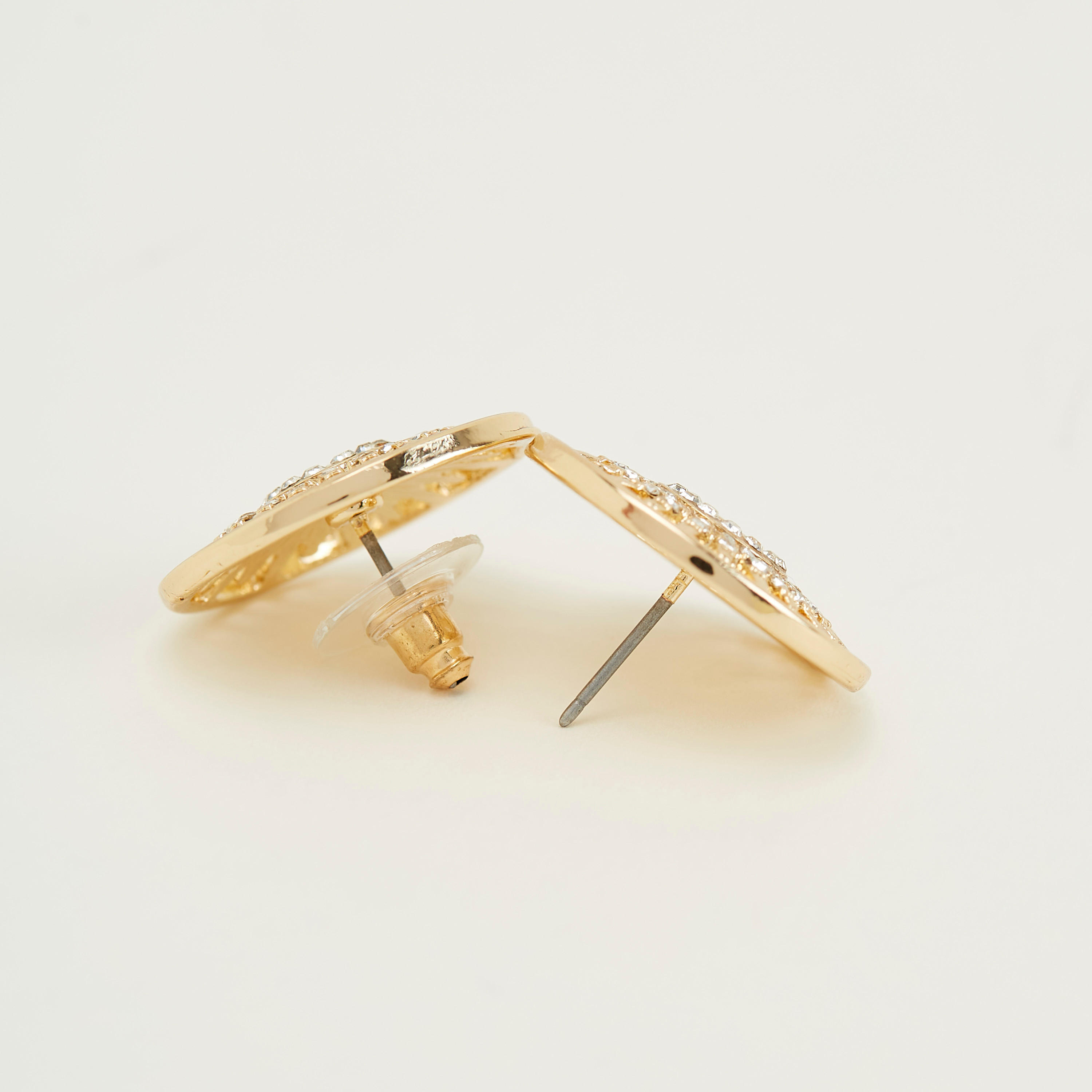Embellished Stud Earrings with Pushback Closure-women-watchesandjewellery-jewellery-earrings-image-4
