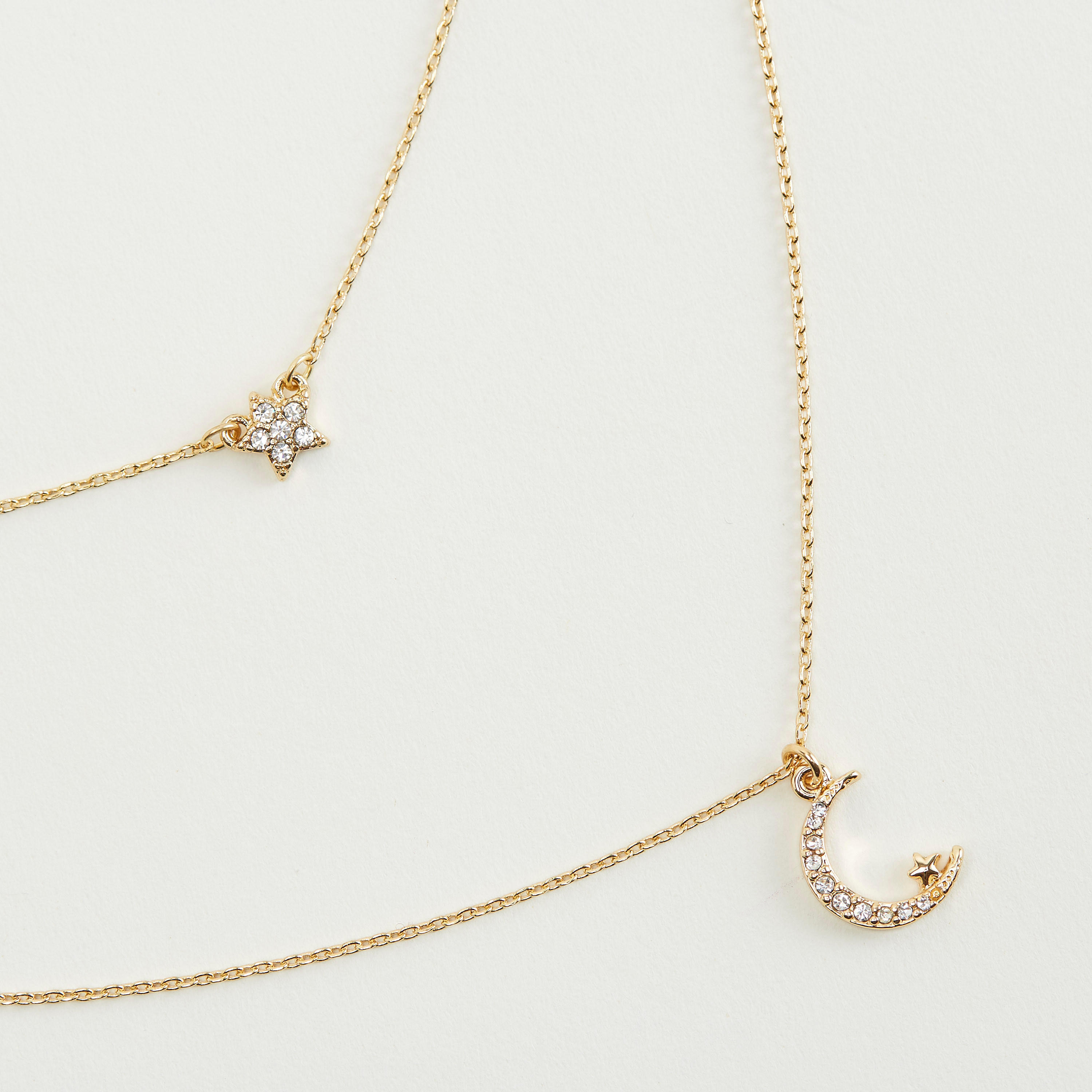 عقد متعدد الطبقات مزيّن بمشبك إغلاق-women-watchesandjewellery-jewellery-necklacesandpendants-image-2