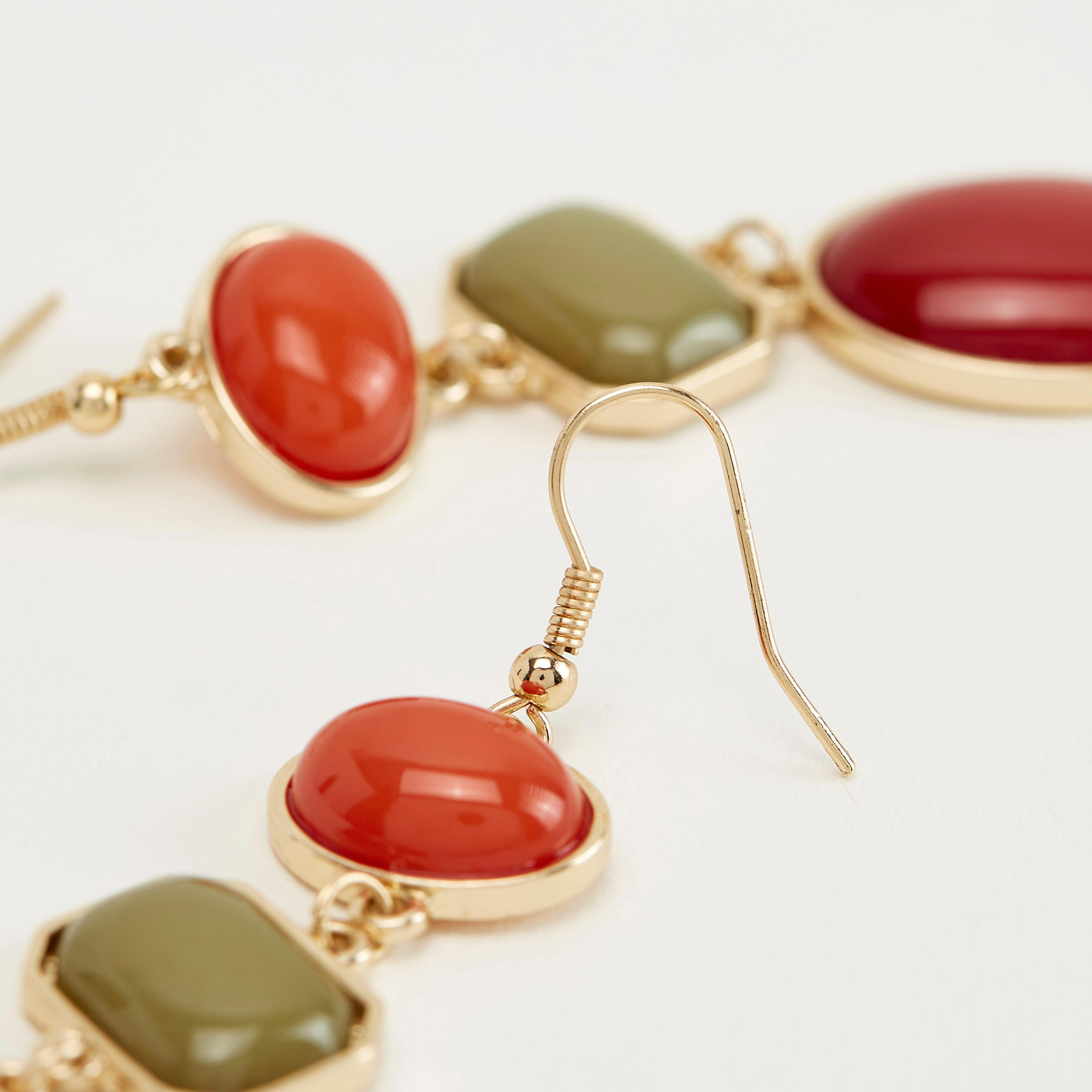 Embellished Dangling Earrings-women-watchesandjewellery-jewellery-earrings-image-4