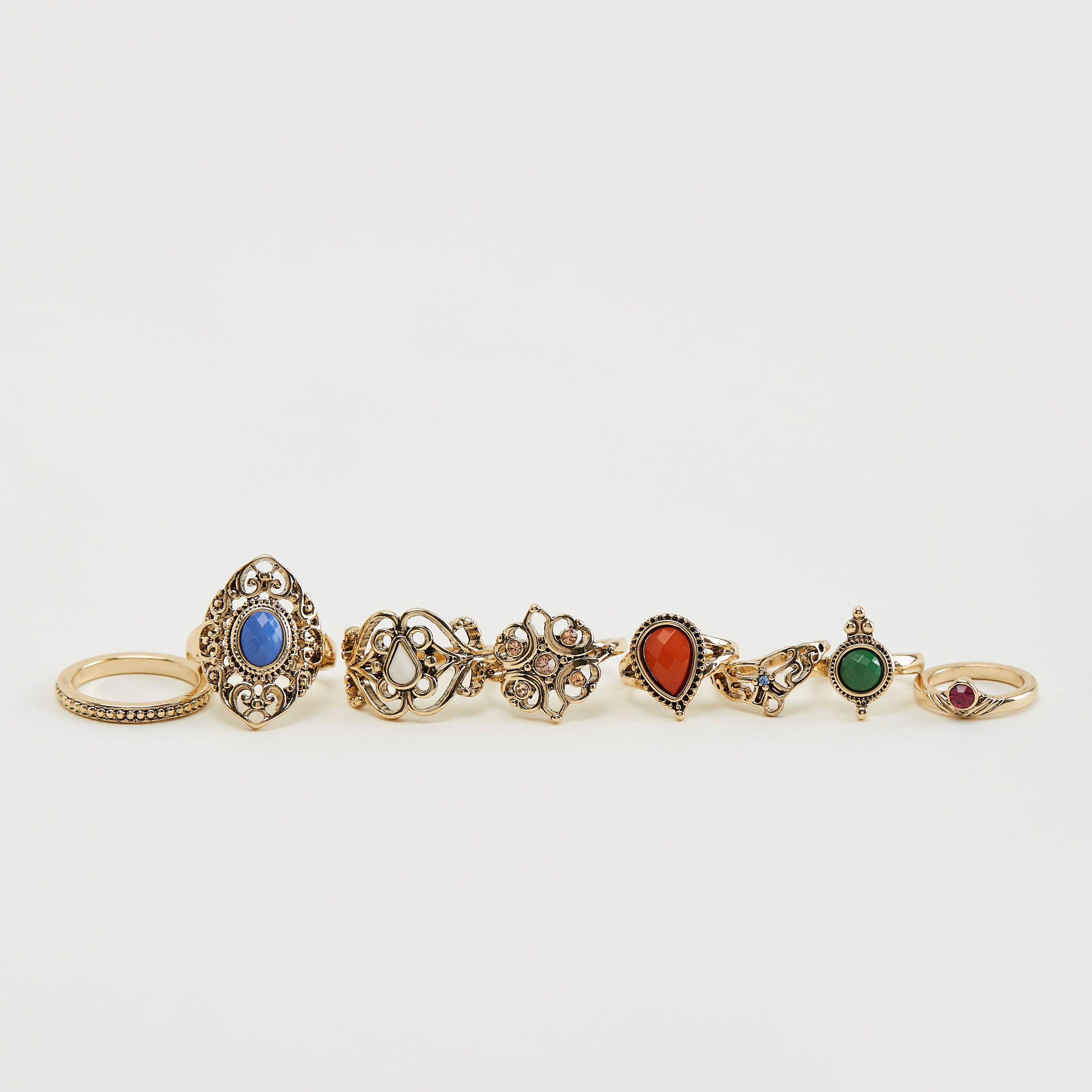 خواتم مزيّنة - طقم من 8-women-watchesandjewellery-jewellery-rings-image-3