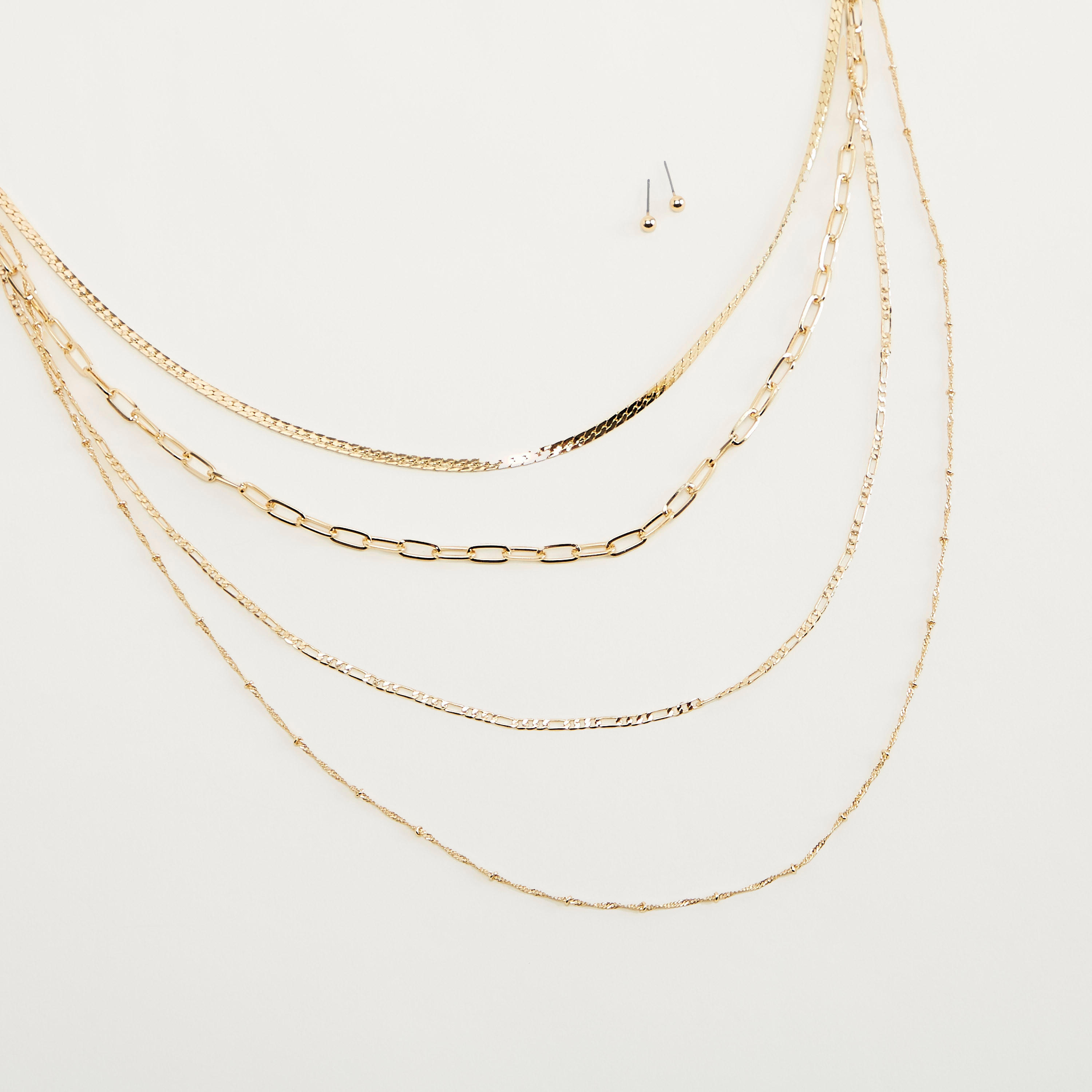 طقم عقد متعدد الطبقات وحلق-women-watchesandjewellery-jewellery-jewellerysets-image-5