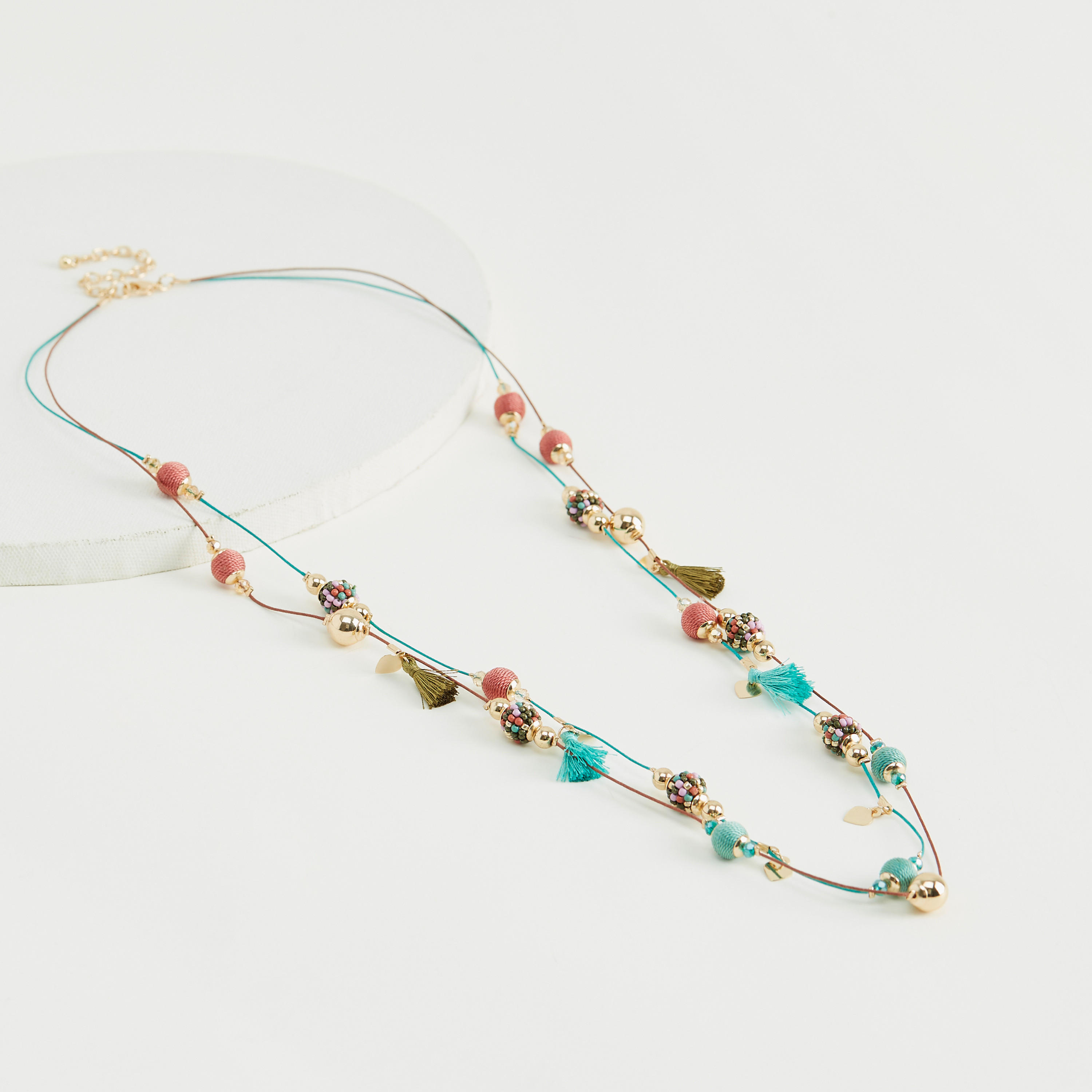 قلادة مزيّنة بدلّايات شرّابات-women-watchesandjewellery-jewellery-necklacesandpendants-image-1