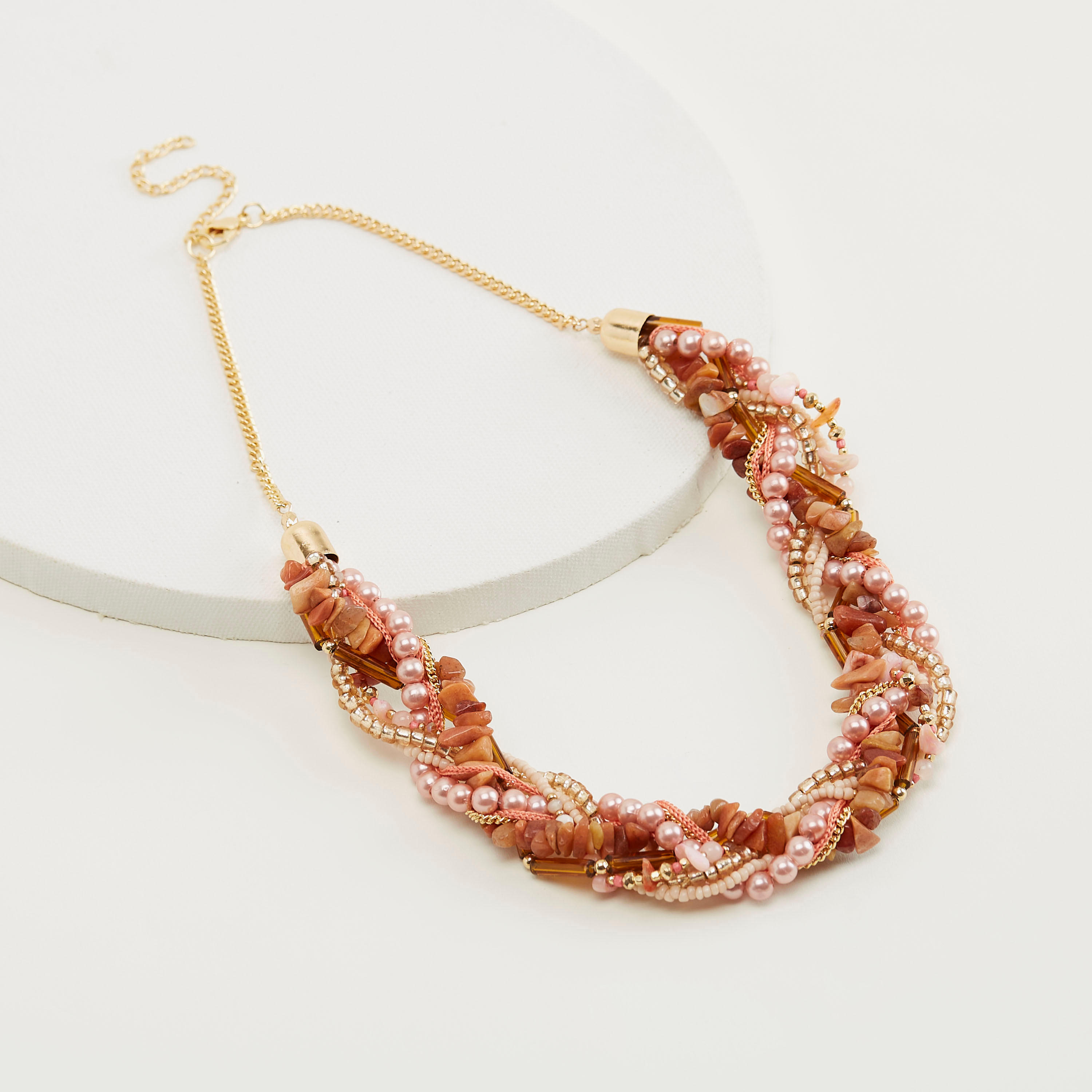 عقد مزيّن بالخرز بمشبك إغلاق-women-watchesandjewellery-jewellery-necklacesandpendants-image-4