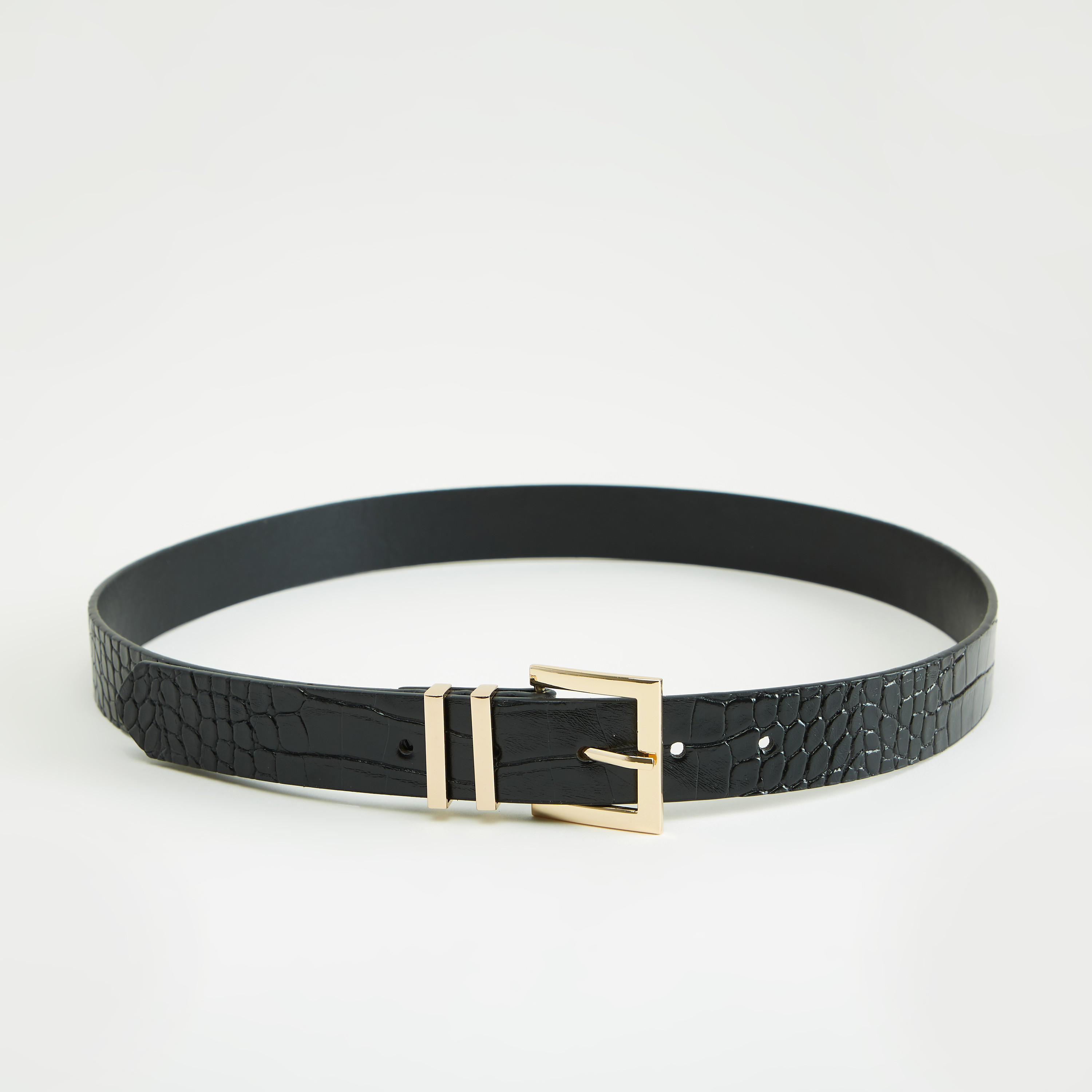 حزام بارز الملمس بإبزيم بدبوس-women-clothingaccessories-belts-image-4