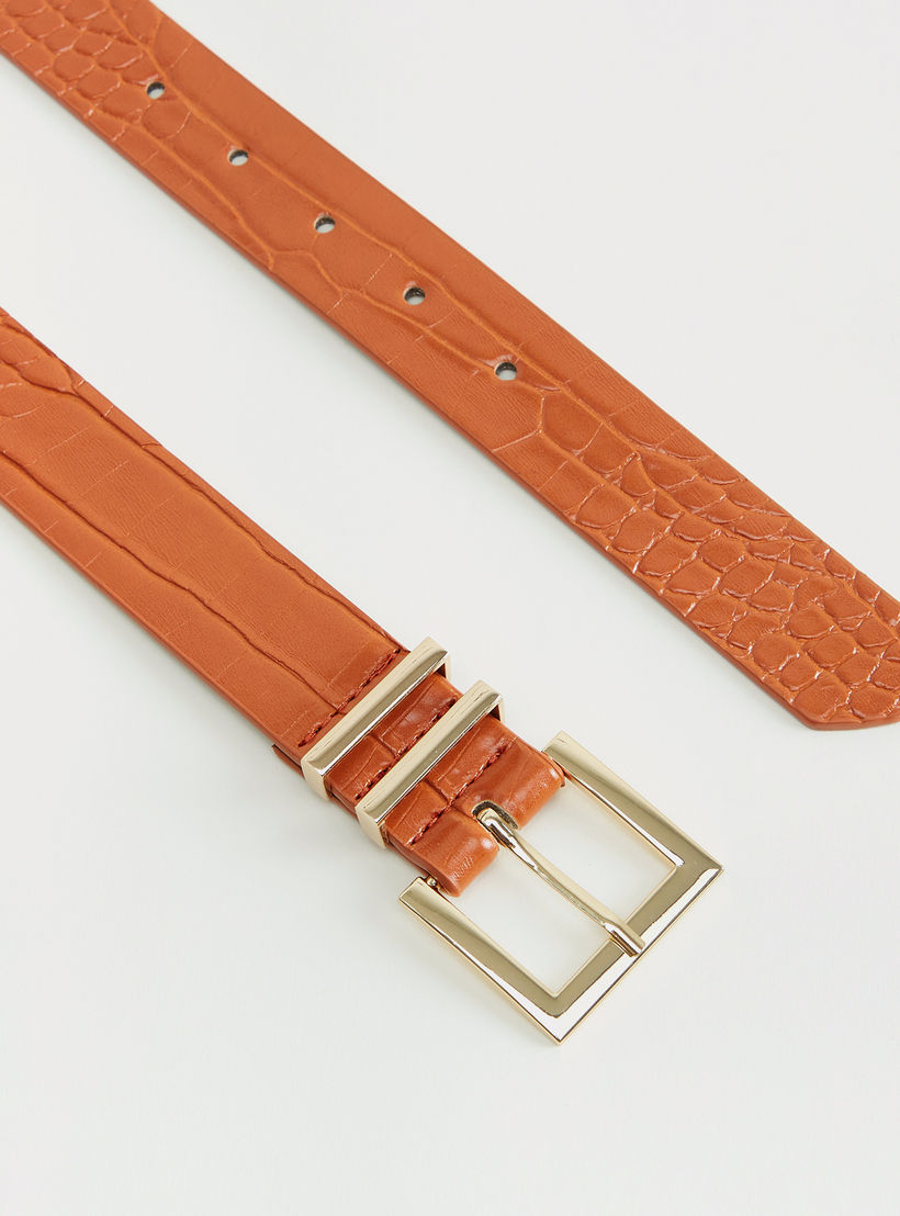 Reptilian Textured Belt with Pin Buckle-women-clothingaccessories-belts-image-5