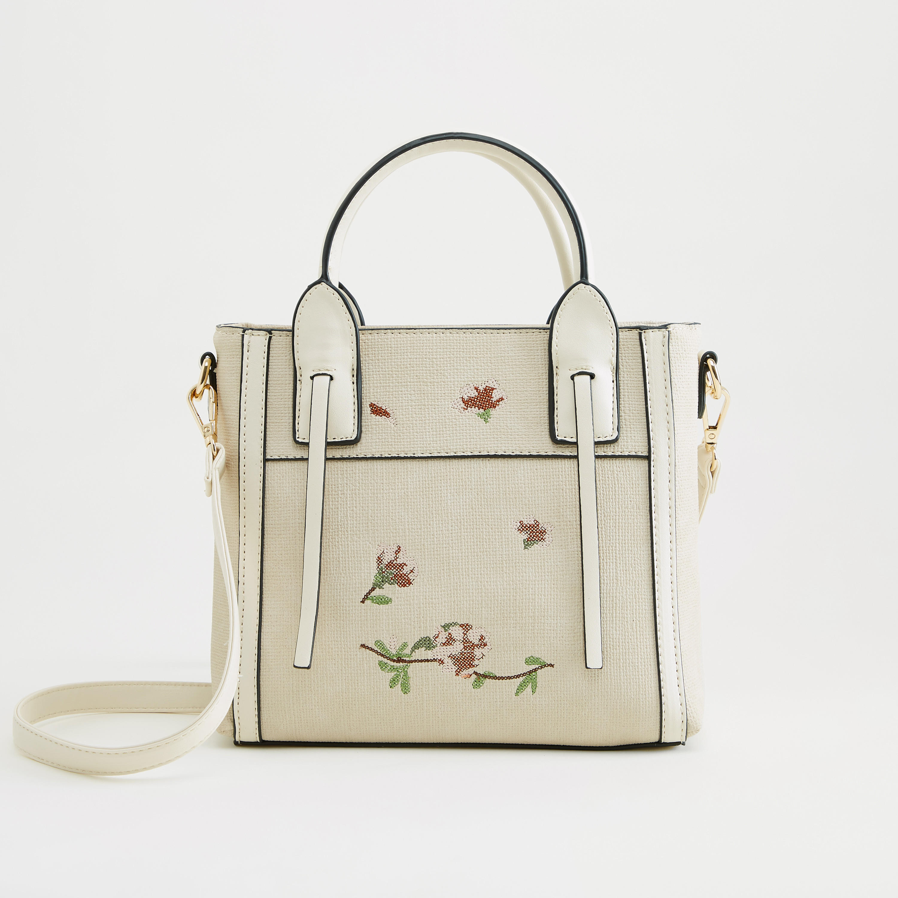 Embroidered Tote Bag with Detachable Strap-women-bagsandwallets-handbags-image-1