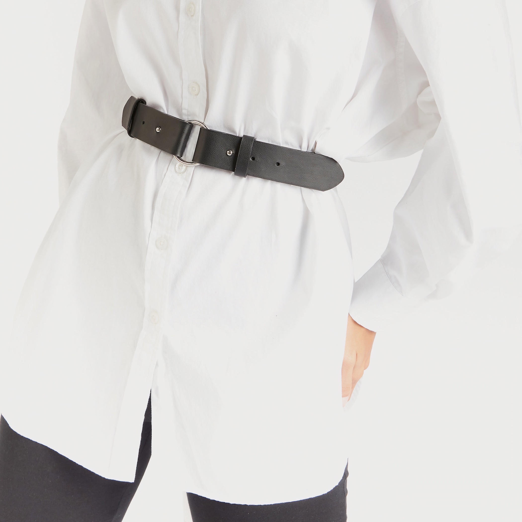 حزام بارز الملمس بإبزيم بدبّوس-women-clothingaccessories-belts-image-2