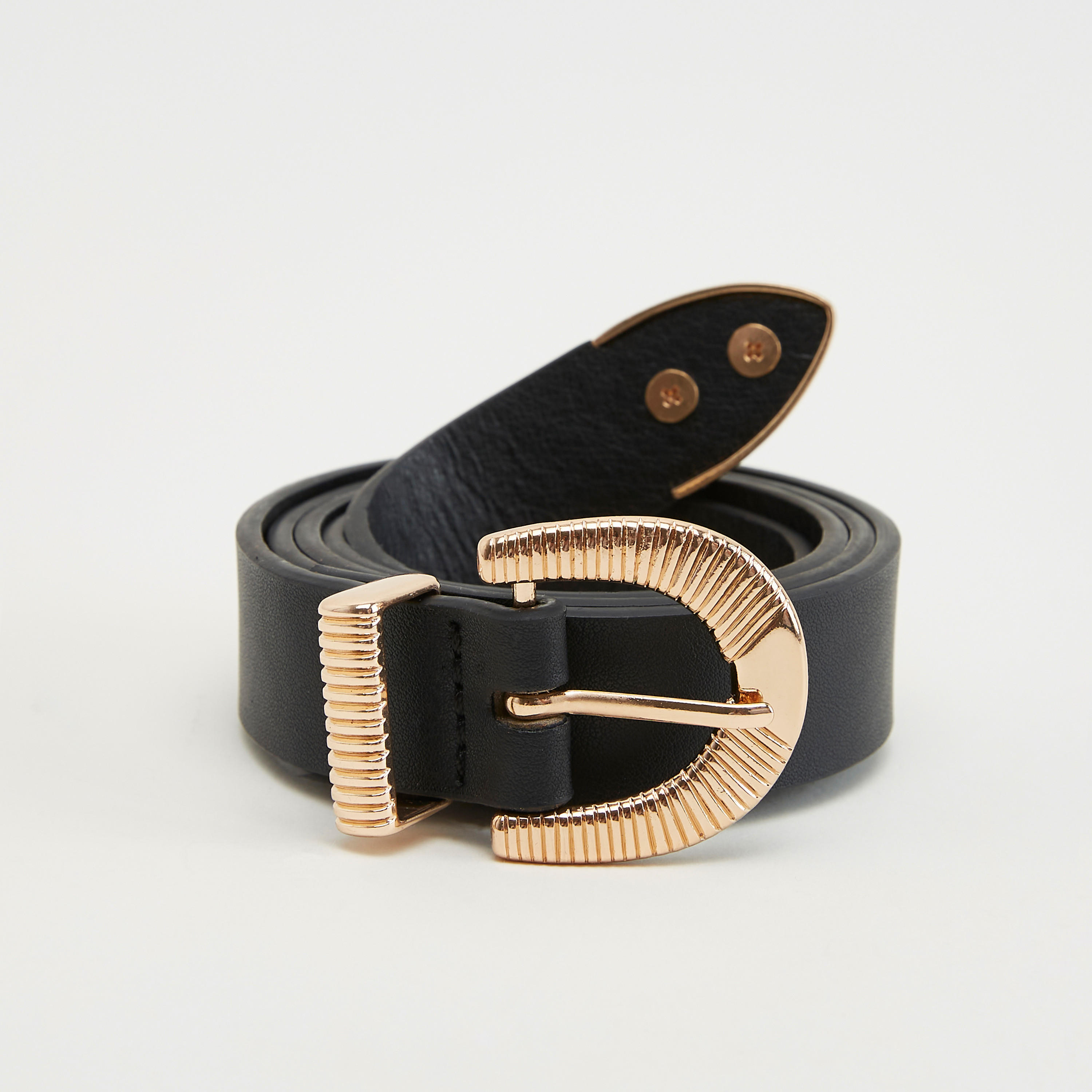 Textured Ornate Belt with Pin Buckle-women-clothingaccessories-belts-image-1
