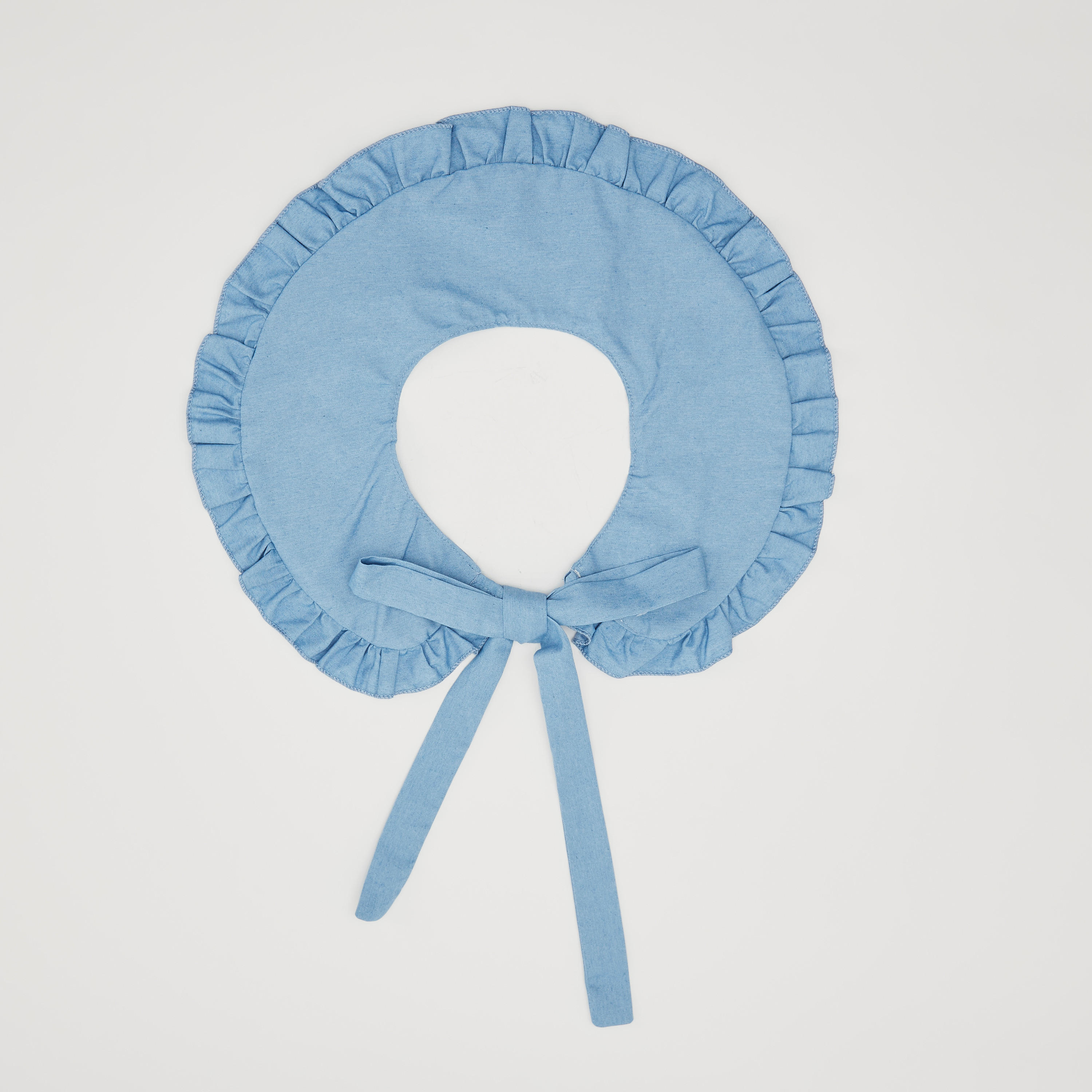 Solid Mock Neck Scarf with Tie Up and Ruffle Detail-women-clothingaccessories-scarves-image-1