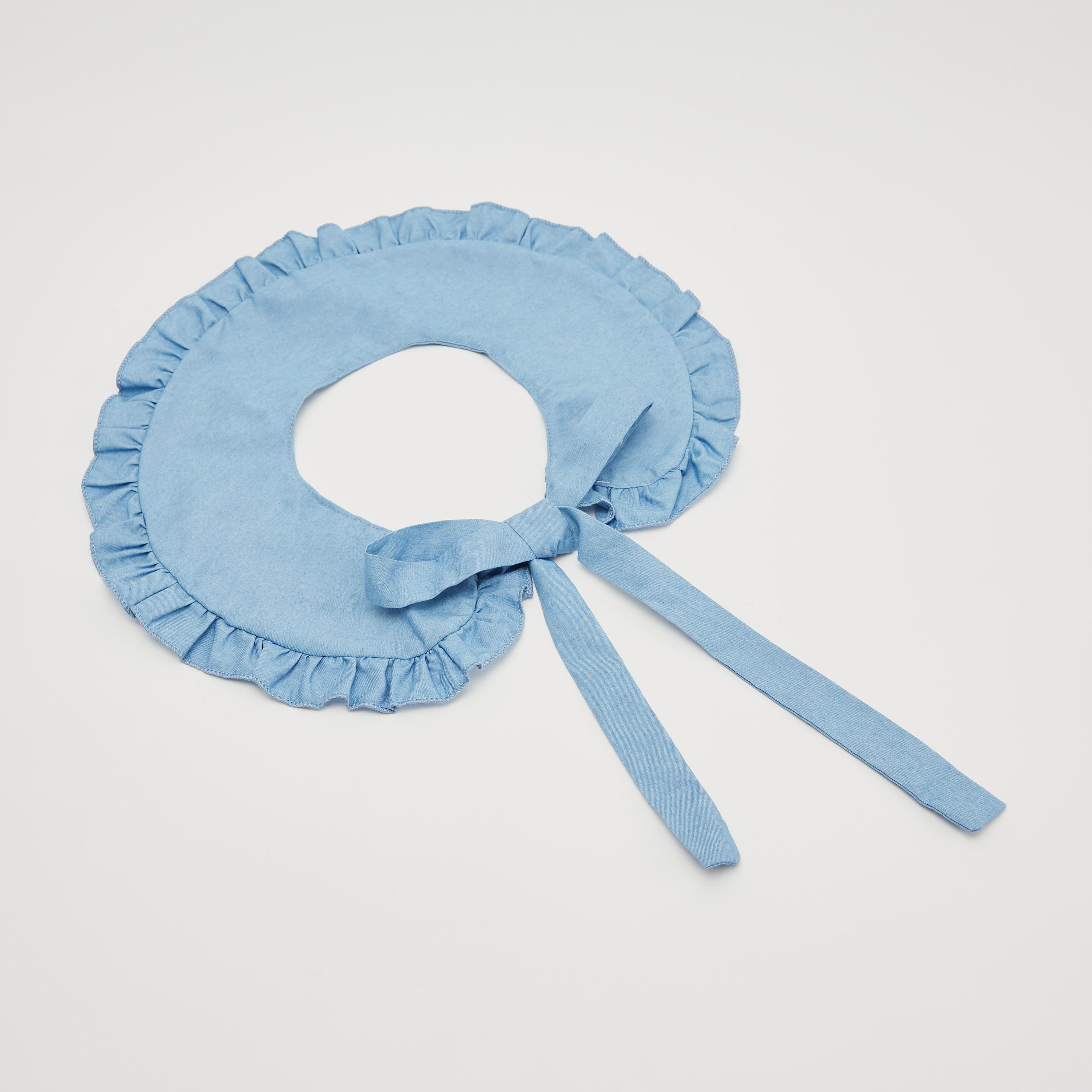 Solid Mock Neck Scarf with Tie Up and Ruffle Detail-women-clothingaccessories-scarves-image-5