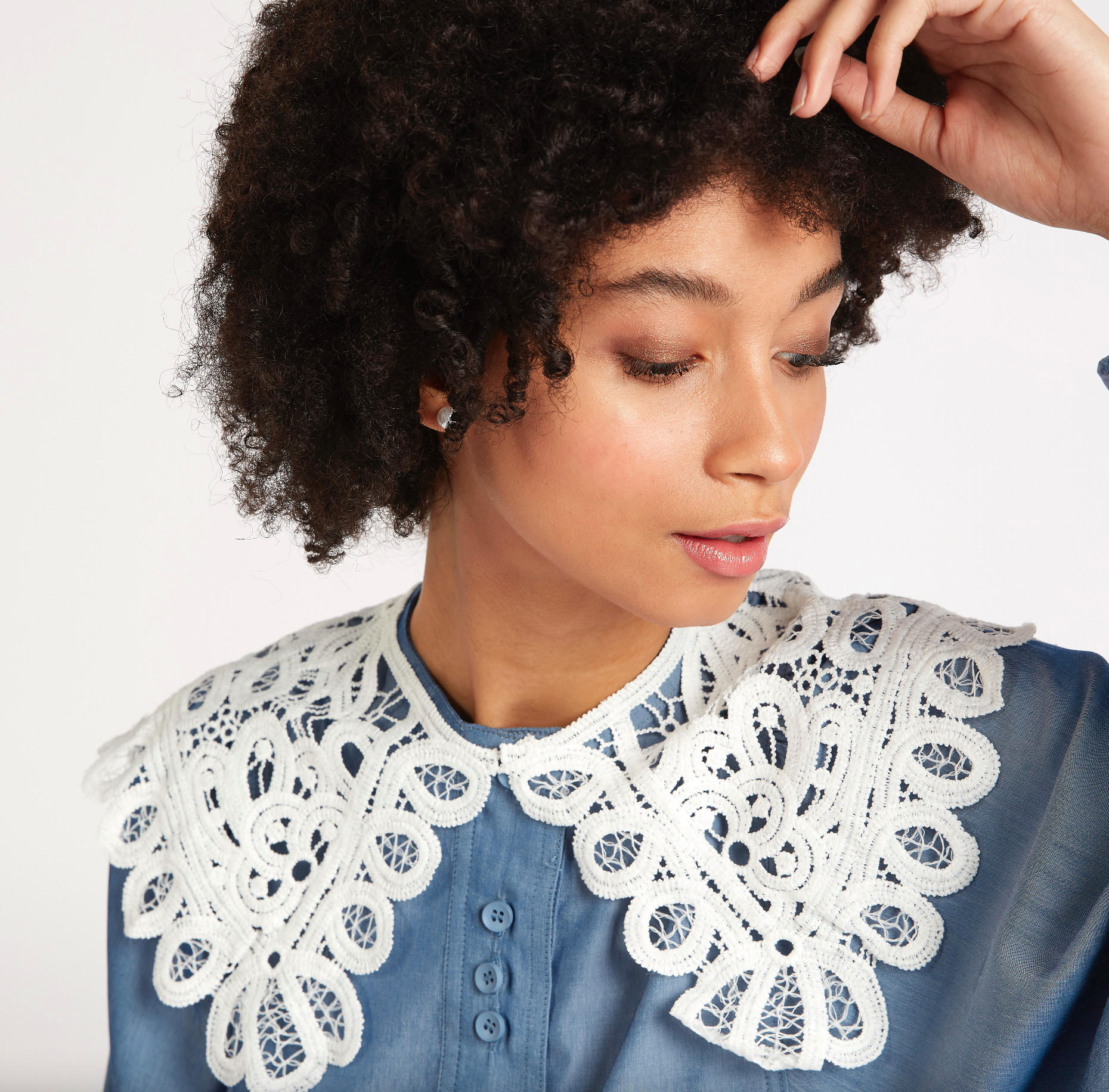 Lace Detailed Scarf with Tie-Ups-women-clothingaccessories-scarves-image-1