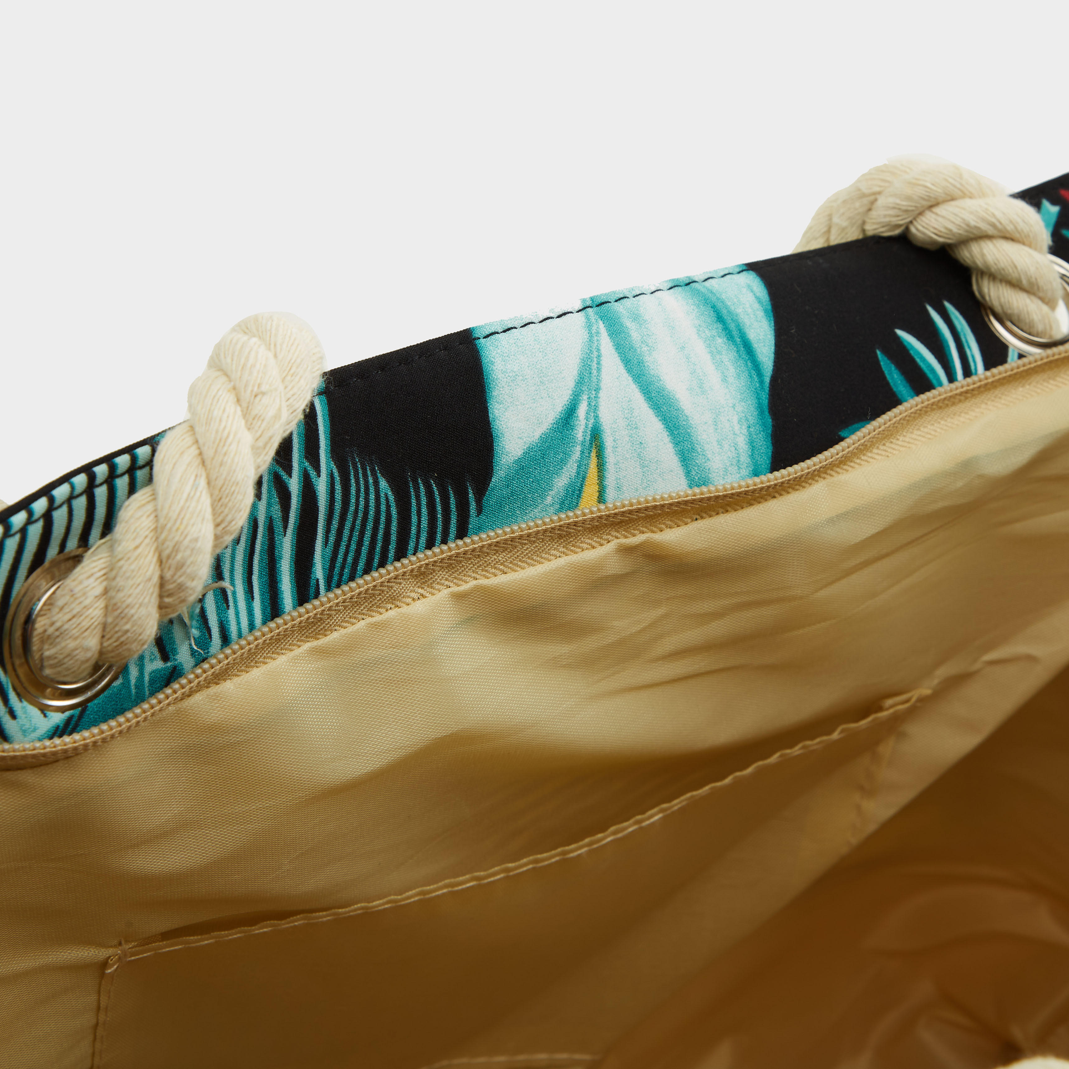 Tropical Print Shoulder Bag with Zipper Closure-women-bagsandwallets-handbags-image-4