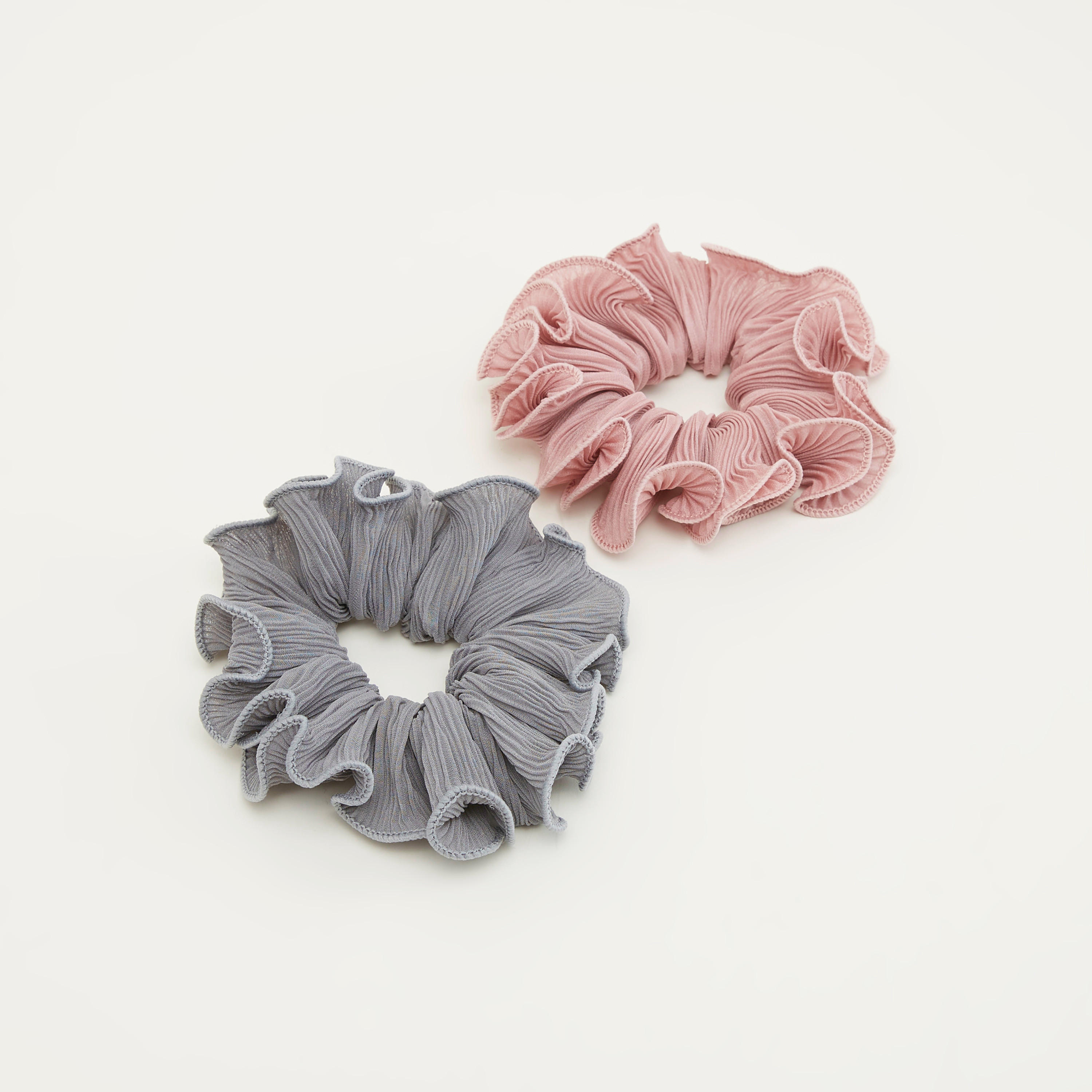 ربطة شعر بارزة الملمس مطّاطيّة - طقم من 2-women-hairaccessories-image-3