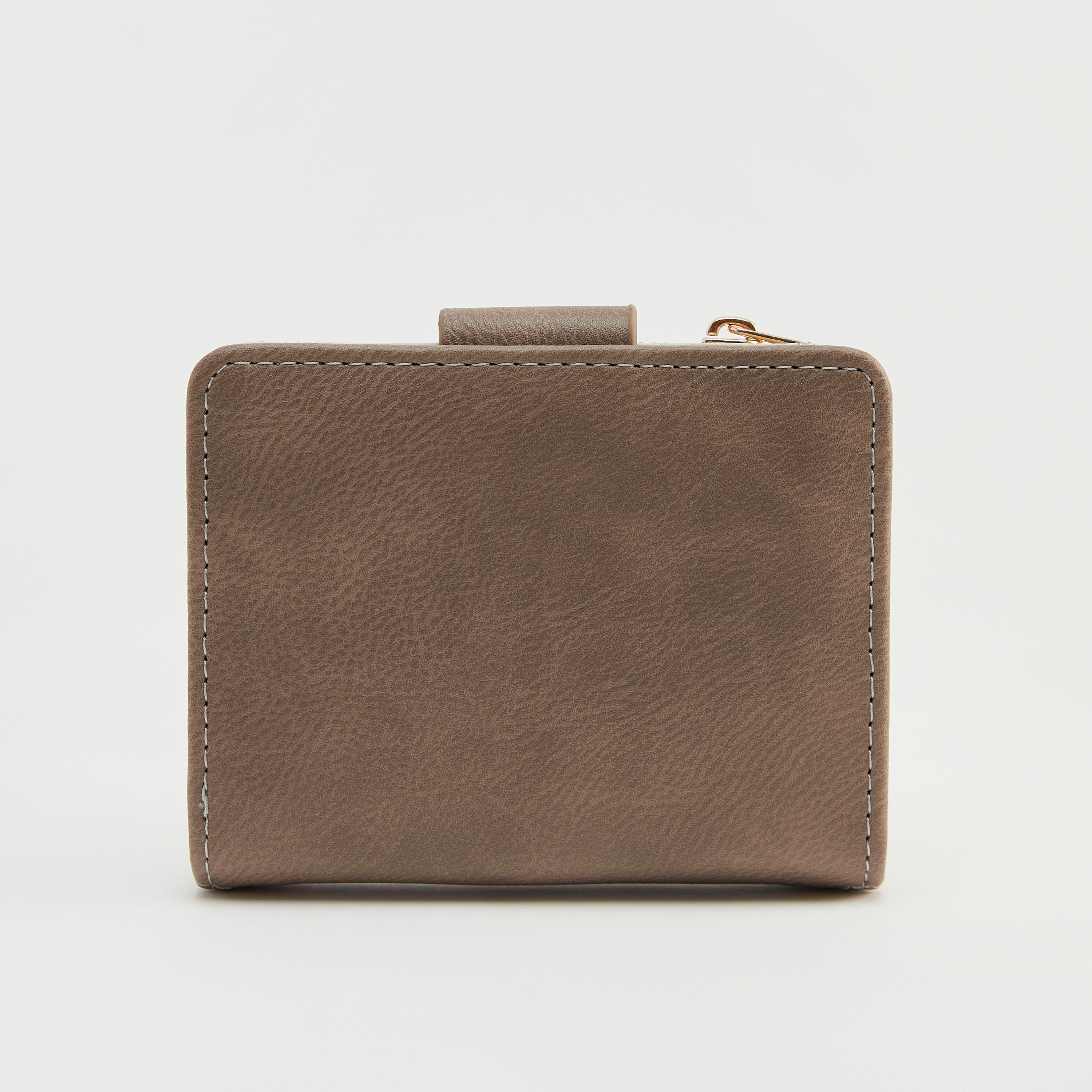 Solid Bi-Fold Purse with Zipper Pocket and Card Slots-women-bagsandwallets-wallets-image-2