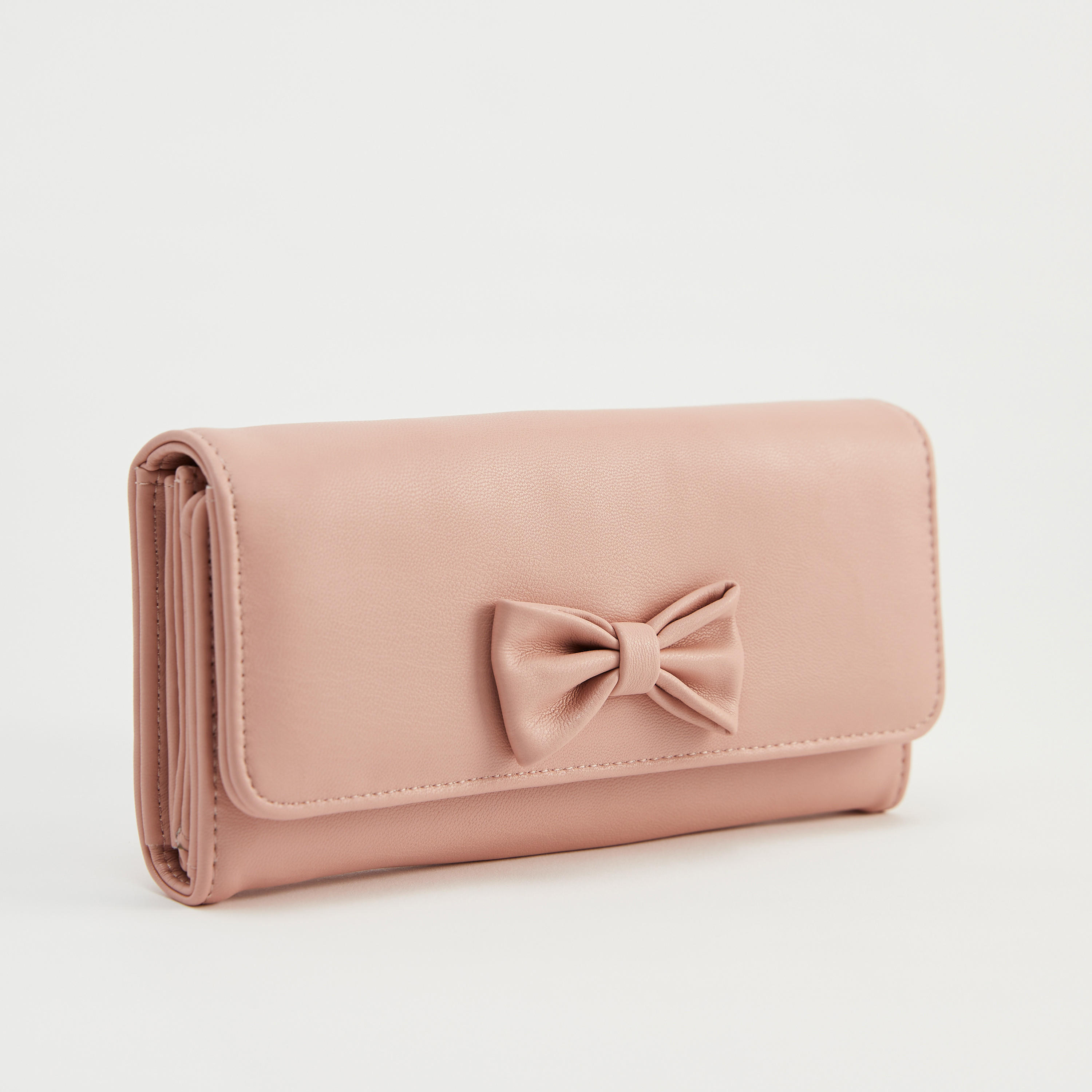 محفظة سادة بطيّة ثلاثيّة وتفاصيل فيونكة-women-bagsandwallets-wallets-image-3