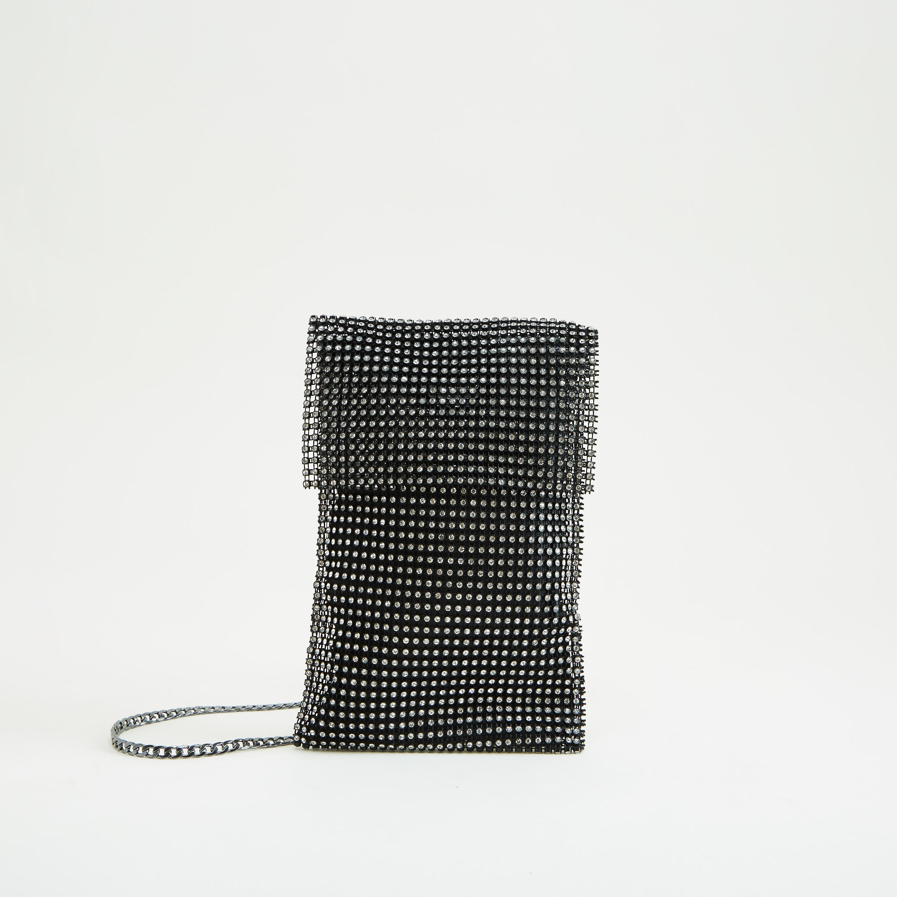 شنطة كتف مرصّعة بحزام سلسلة قابل للفصل-women-bagsandwallets-handbags-image-6