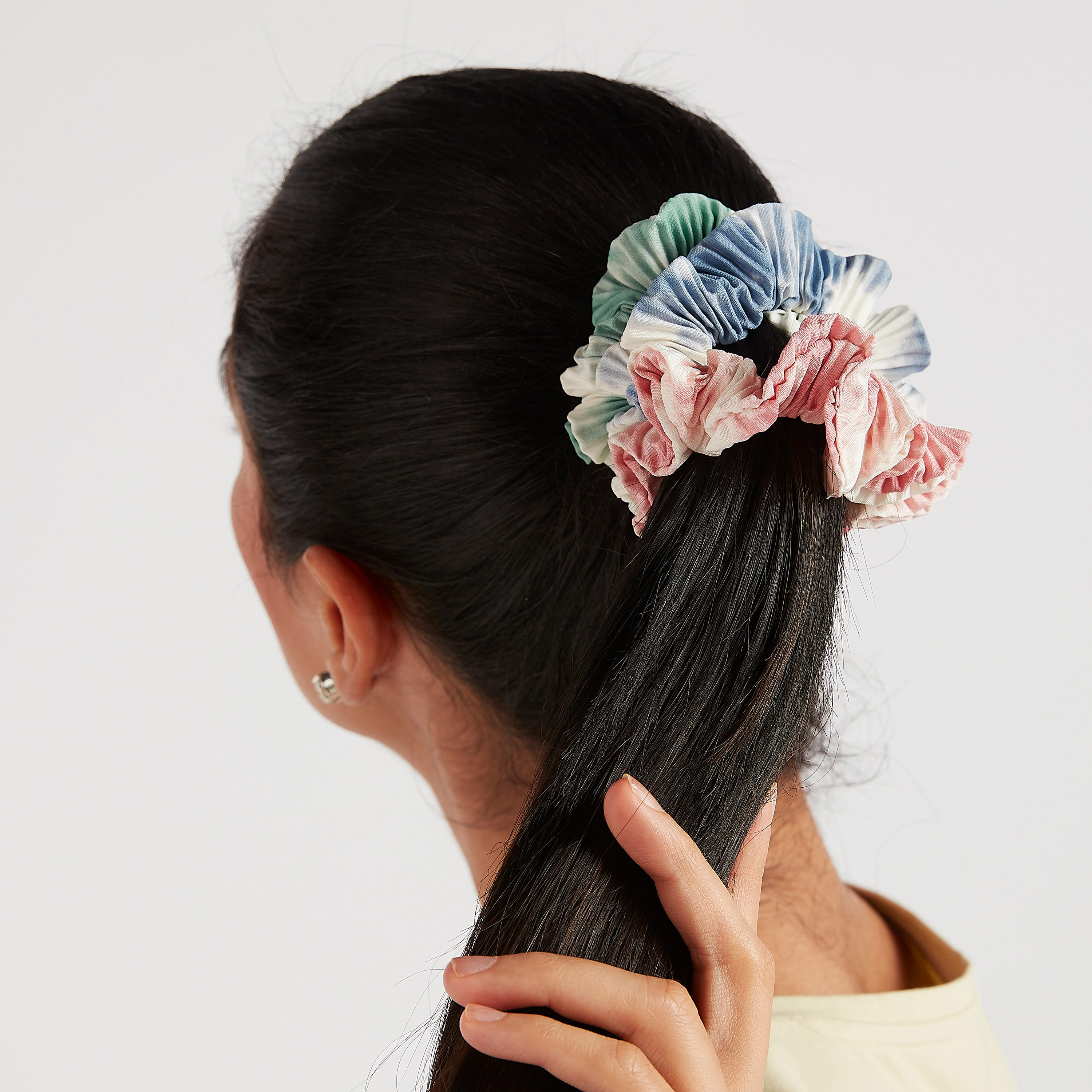 ربطة شعر بارزة الملمس مطّاطيّة - طقم من 3-women-hairaccessories-image-4