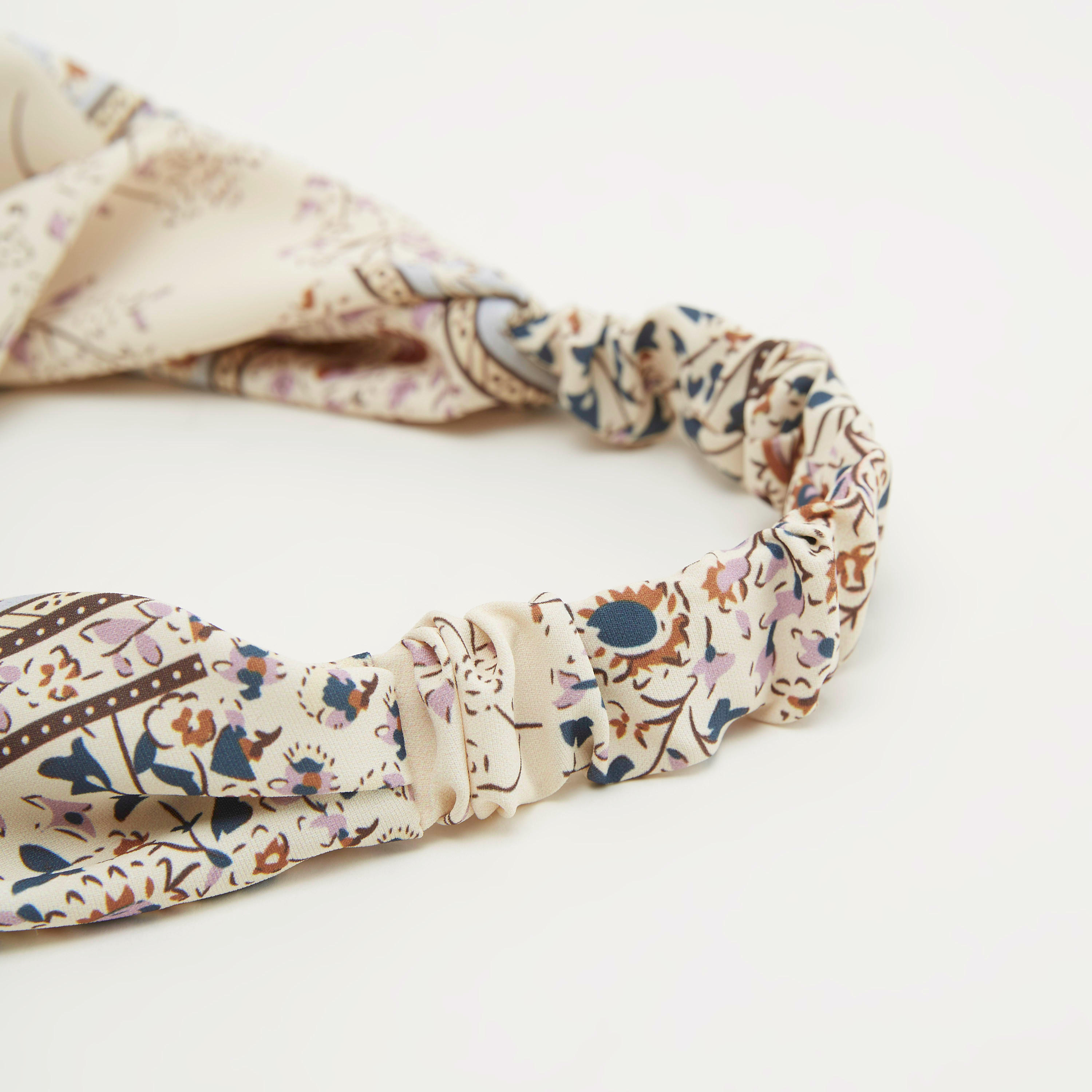 Printed Bandana with Elasticated Strap-women-hairaccessories-image-4