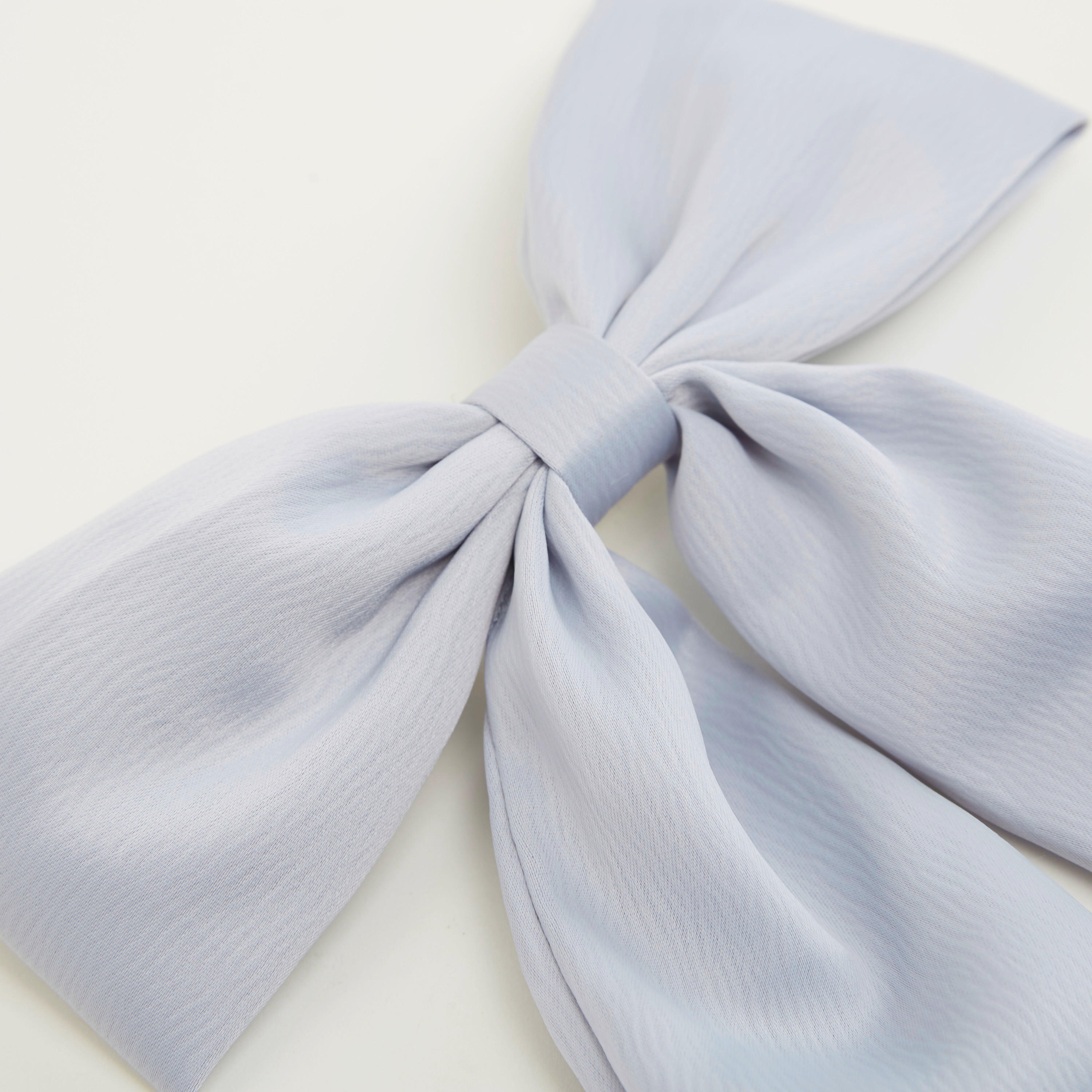 Satin Long Bow Hair Clip-women-hairaccessories-image-4