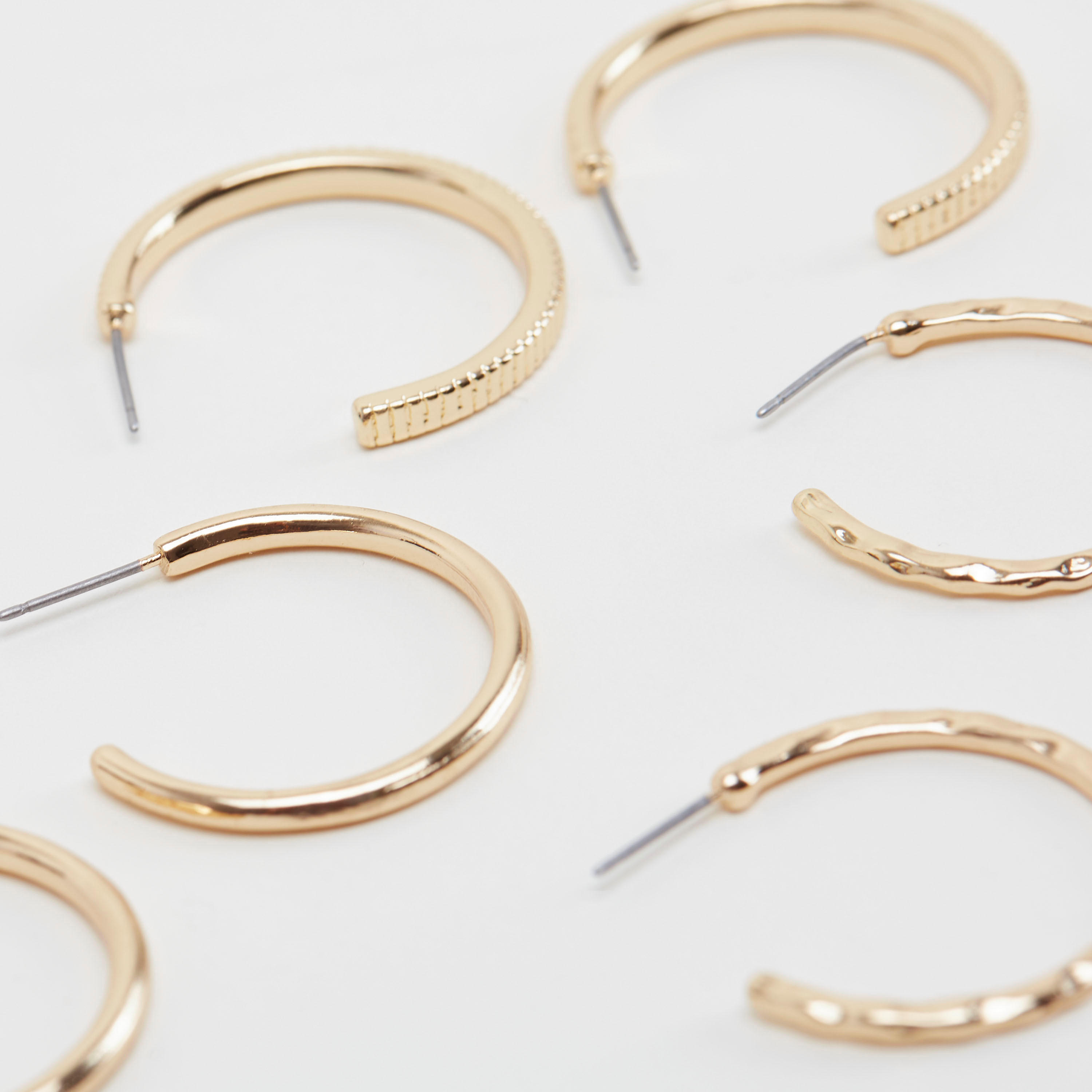 Set of 3 - Assorted Hoop Earrings with Pushback Closure-women-watchesandjewellery-jewellery-earrings-image-5