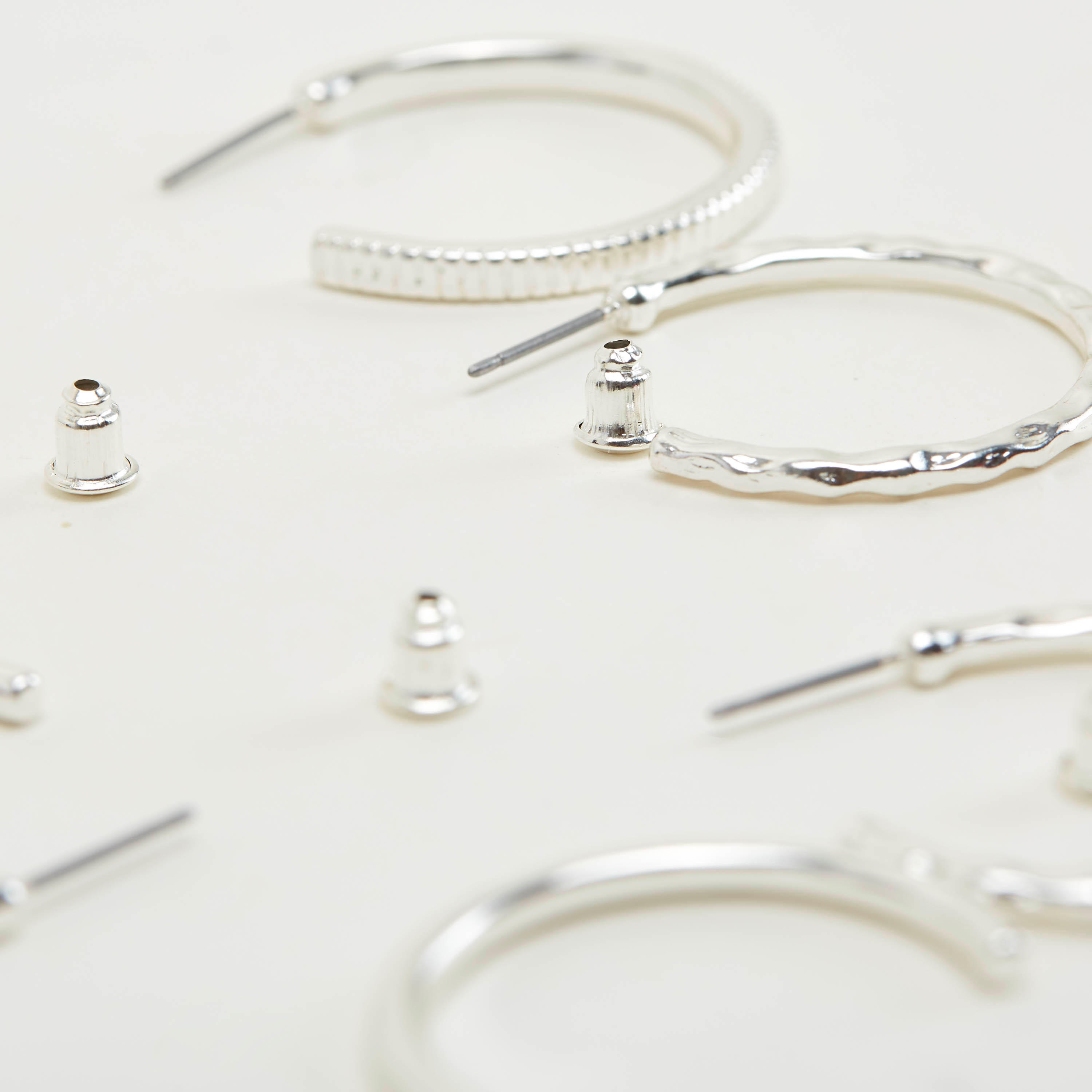 حلقان متنوعة بمكبس إغلاق - طقم من 5-women-watchesandjewellery-jewellery-earrings-image-3