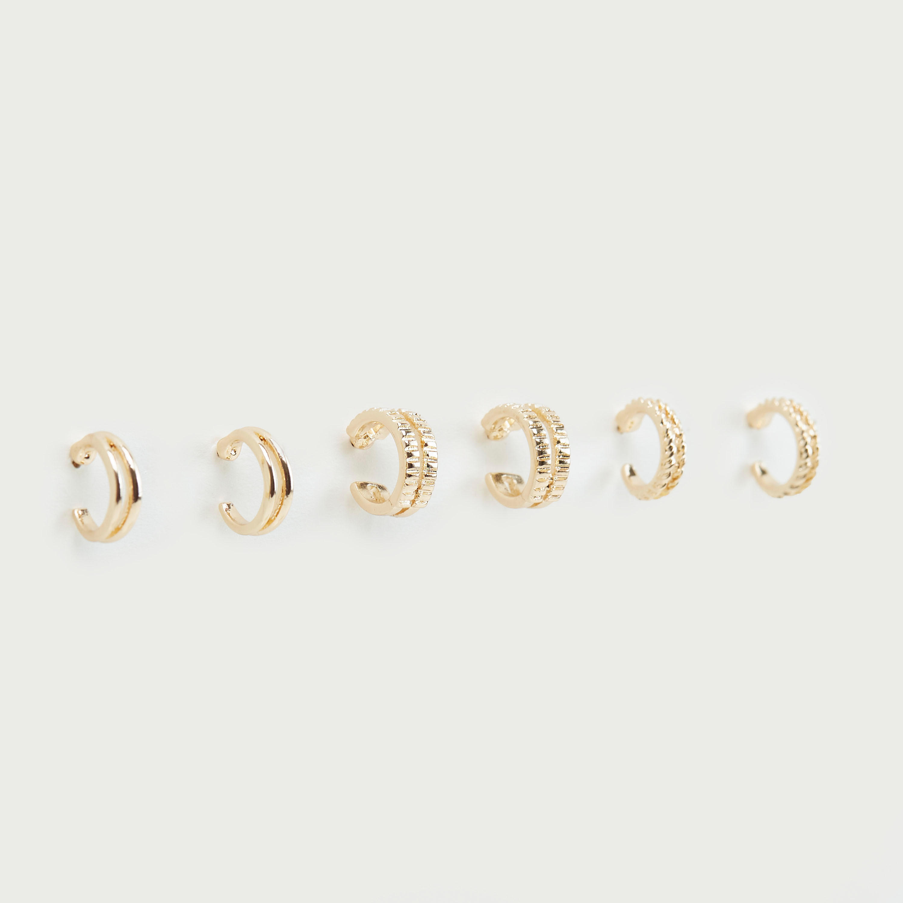 Set of 3 - Embellished Earrings with Pushback Closure-women-watchesandjewellery-jewellery-earrings-image-1