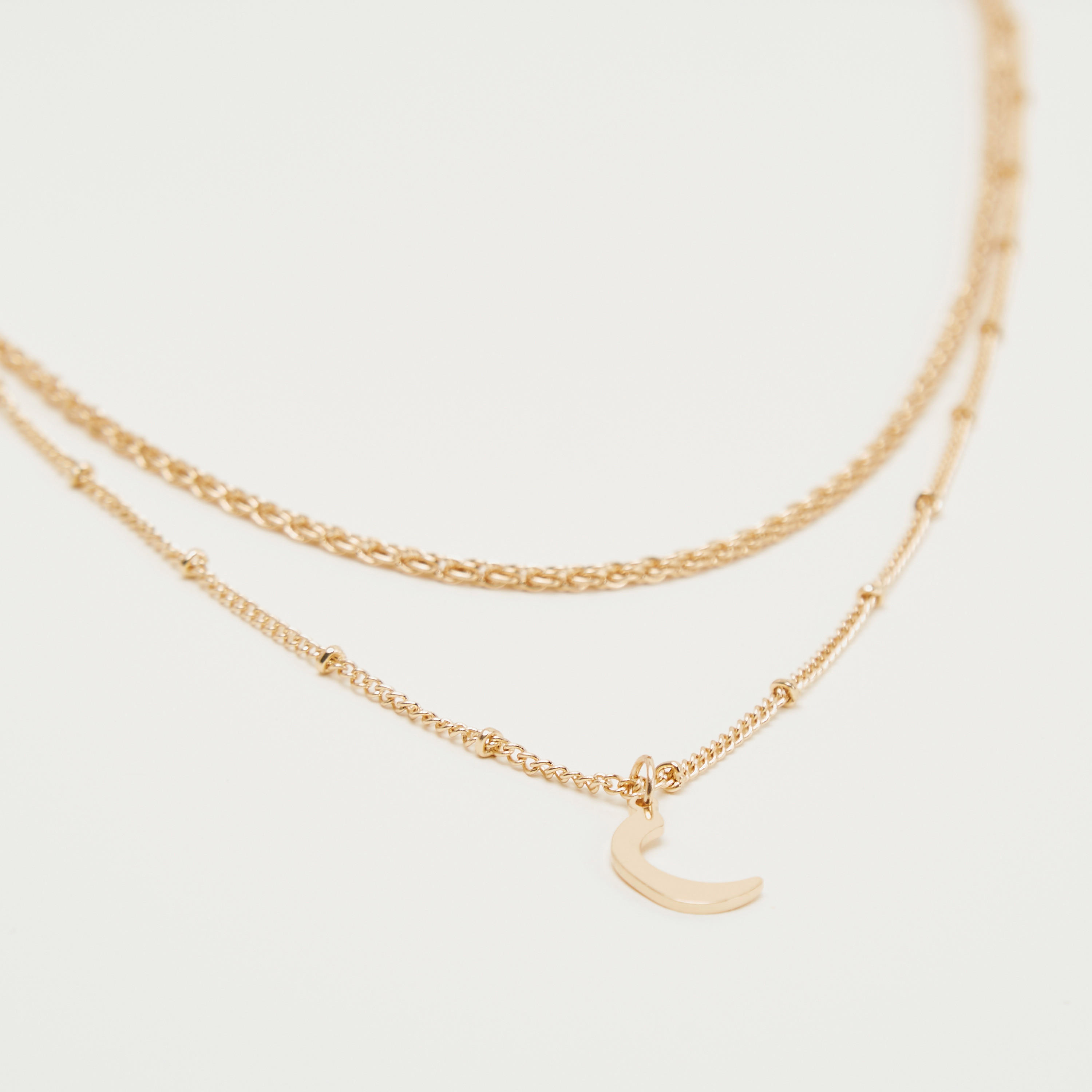 قلادة متعددة الطبقات بدلّاية ومشبك إغلاق-women-watchesandjewellery-jewellery-necklacesandpendants-image-3