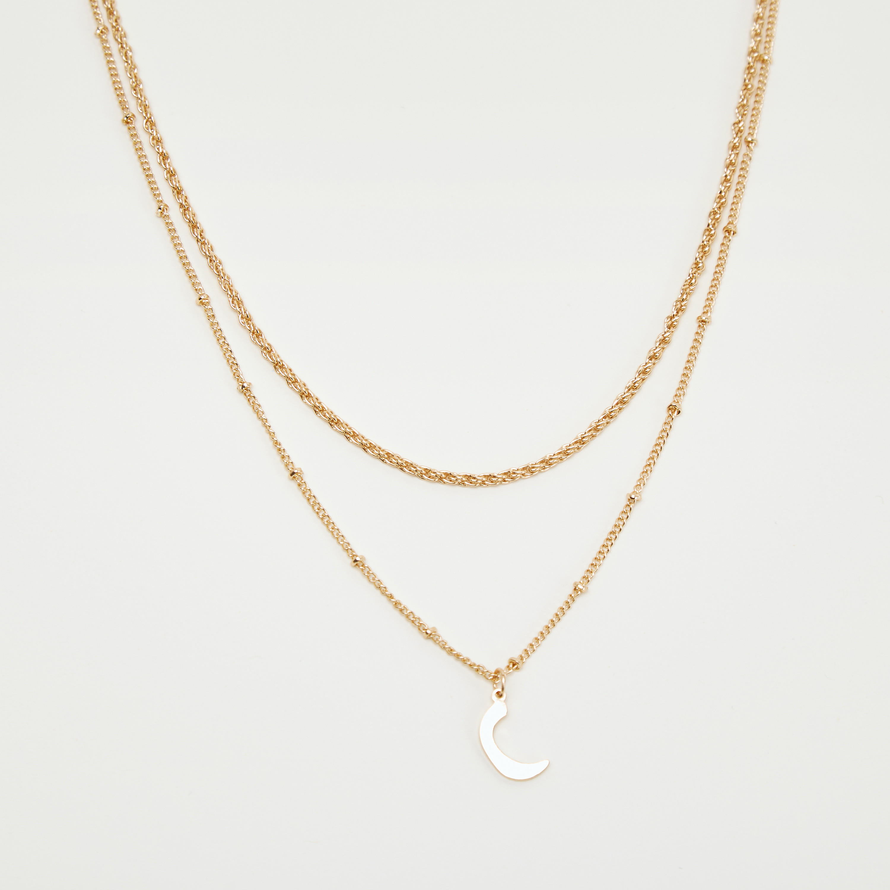 قلادة متعددة الطبقات بدلّاية ومشبك إغلاق-women-watchesandjewellery-jewellery-necklacesandpendants-image-2