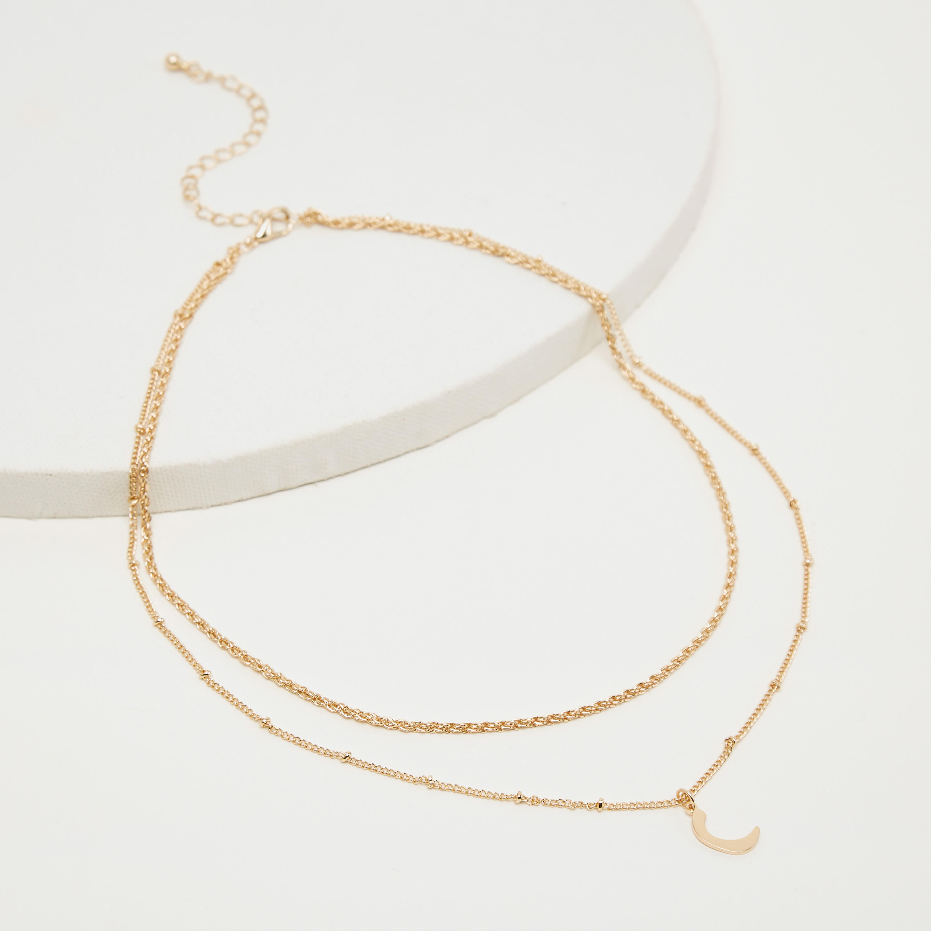 قلادة متعددة الطبقات بدلّاية ومشبك إغلاق-women-watchesandjewellery-jewellery-necklacesandpendants-image-1