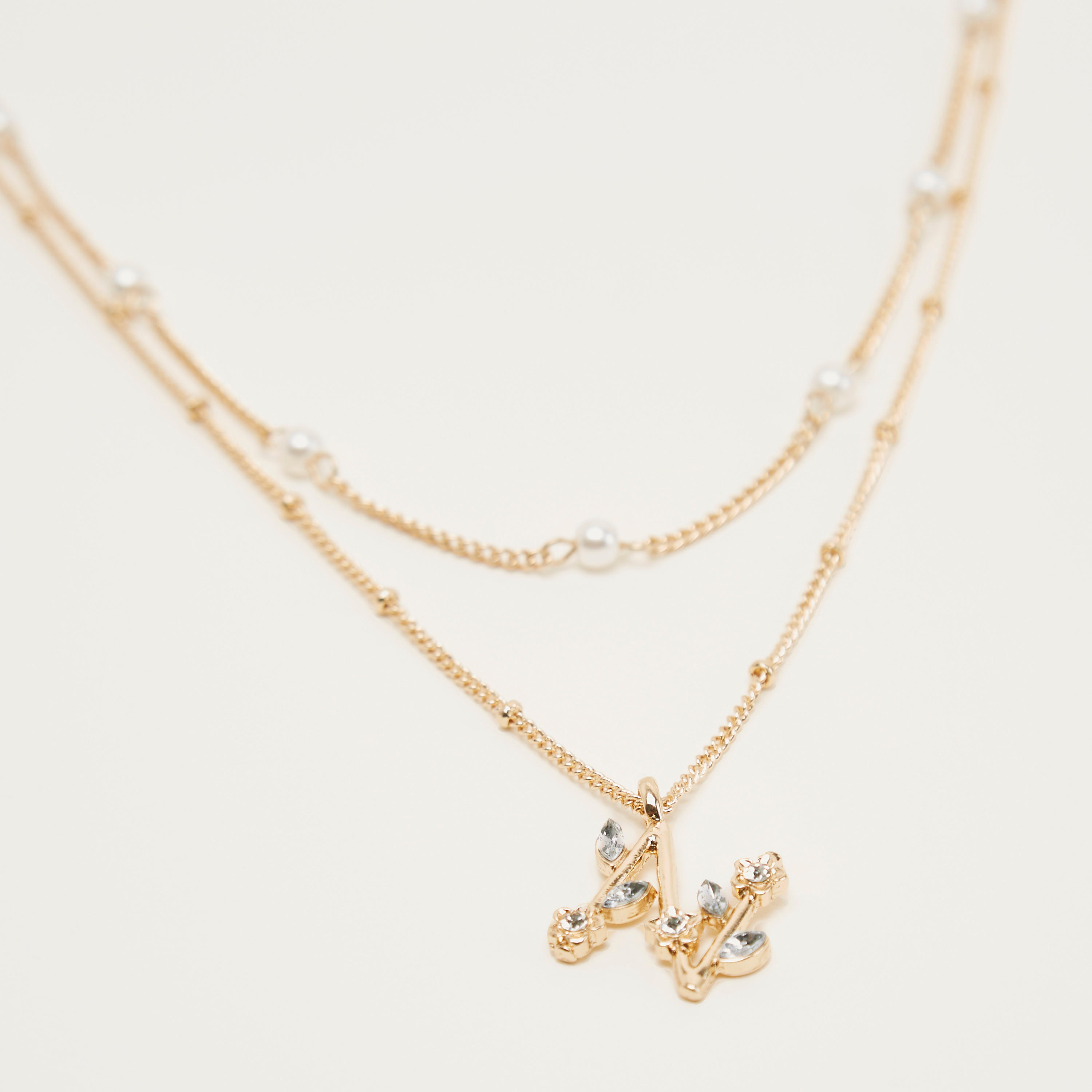 Multi-Layered Pendant Chain Necklace with Lobster Clasp Closure-women-watchesandjewellery-jewellery-necklacesandpendants-image-3