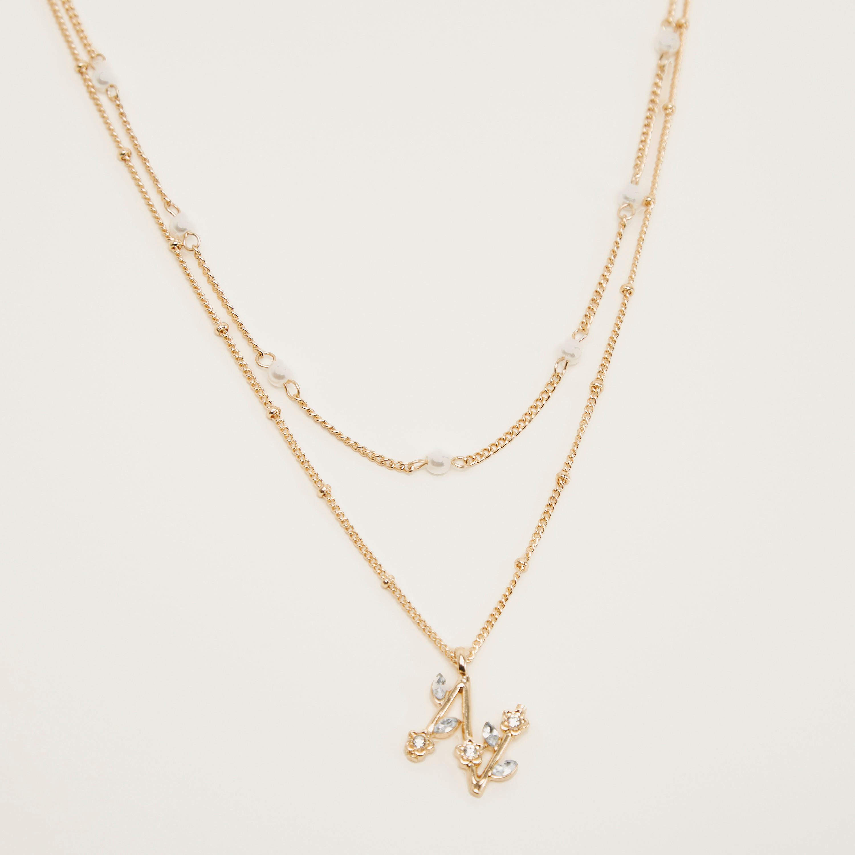 Multi-Layered Pendant Chain Necklace with Lobster Clasp Closure-women-watchesandjewellery-jewellery-necklacesandpendants-image-4