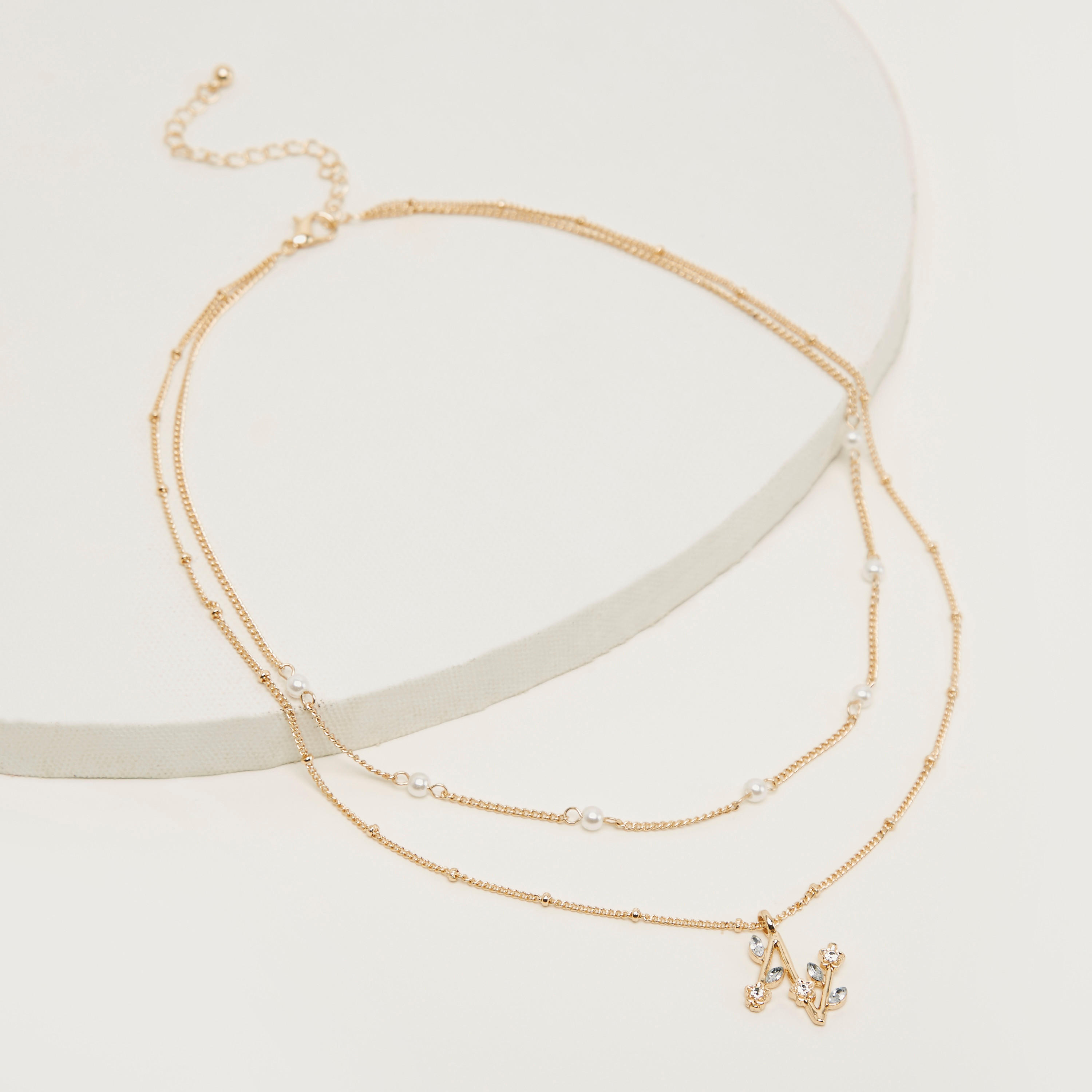 Multi-Layered Pendant Chain Necklace with Lobster Clasp Closure-women-watchesandjewellery-jewellery-necklacesandpendants-image-5
