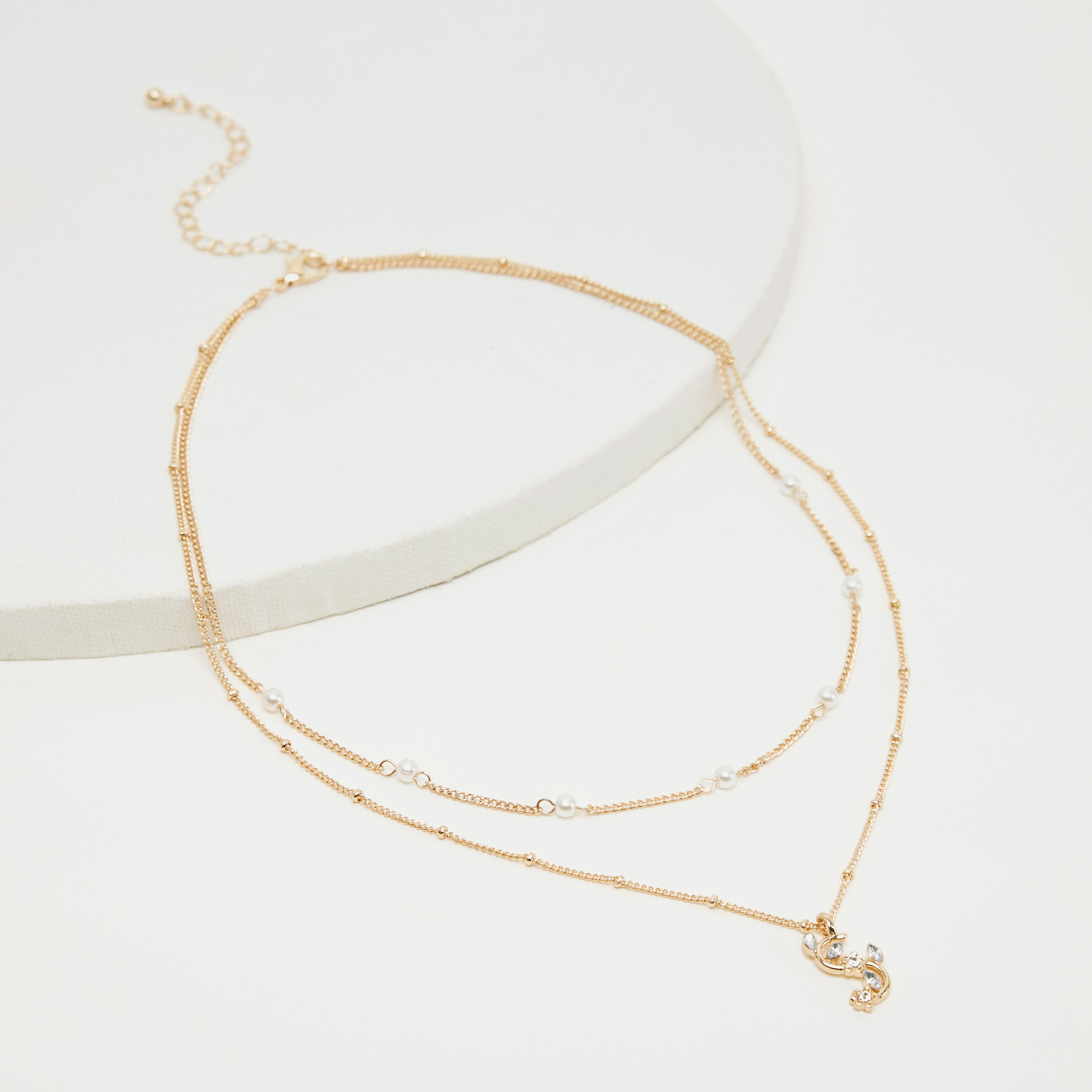 قلادة متعددة الطبقات بدلّاية مرصّعة-women-watchesandjewellery-jewellery-necklacesandpendants-image-4