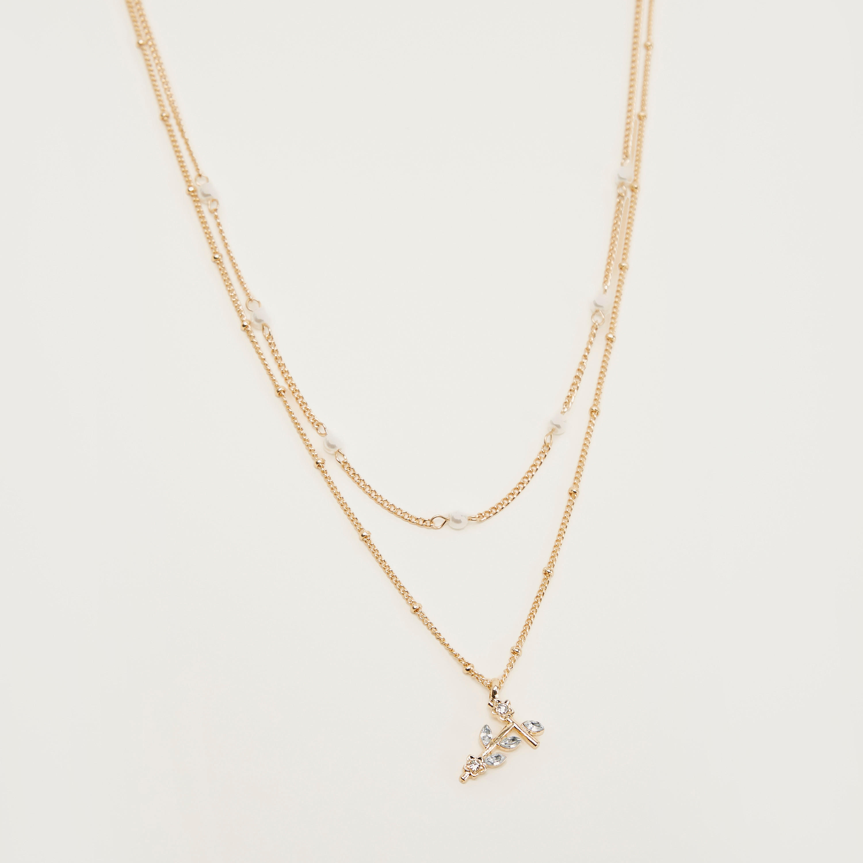 قلادة متعددة الطبقات بدلّاية مرصّعة-women-watchesandjewellery-jewellery-necklacesandpendants-image-3