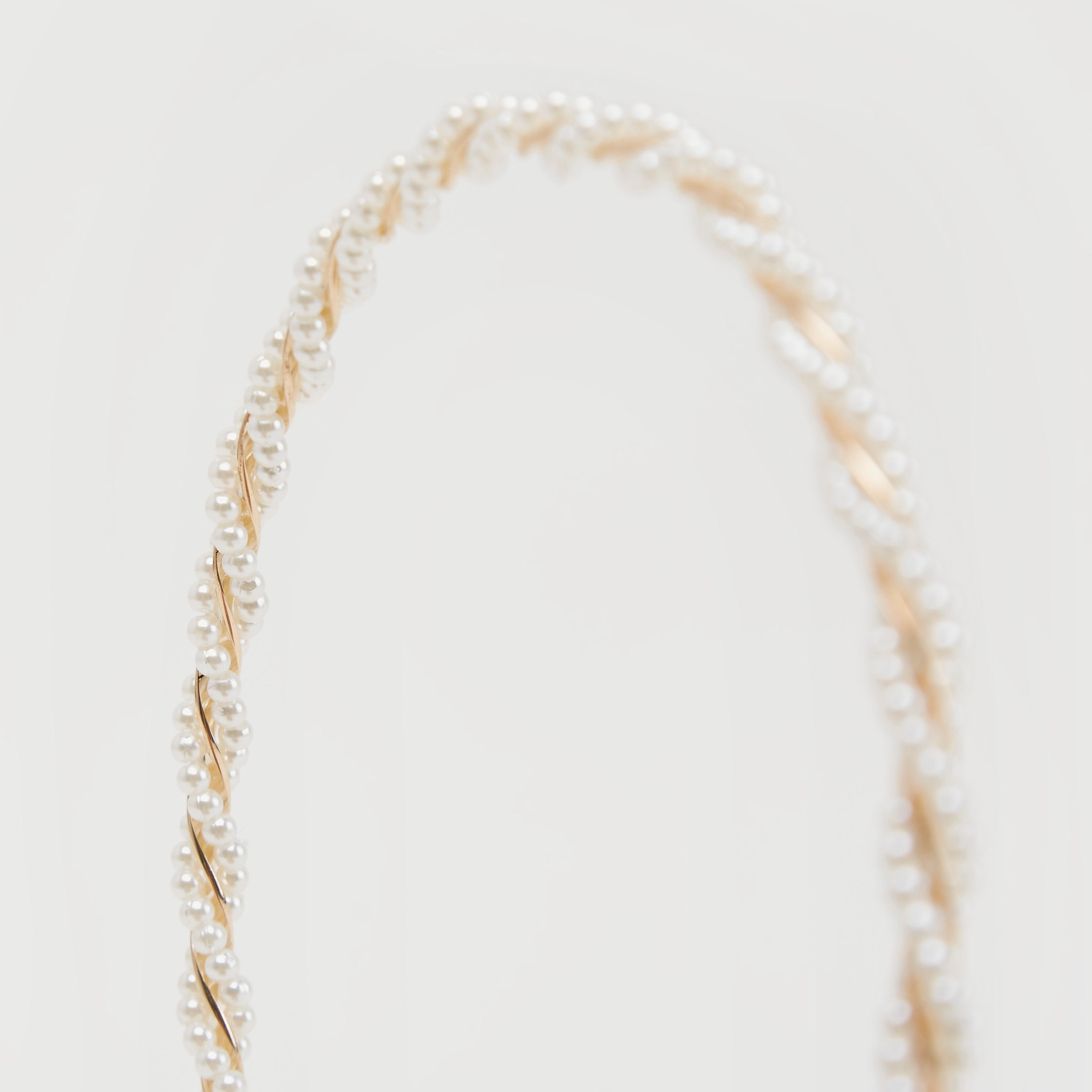 شريطة شعر ميتاليك مزيّنة باللّؤلؤ-women-hairaccessories-image-4