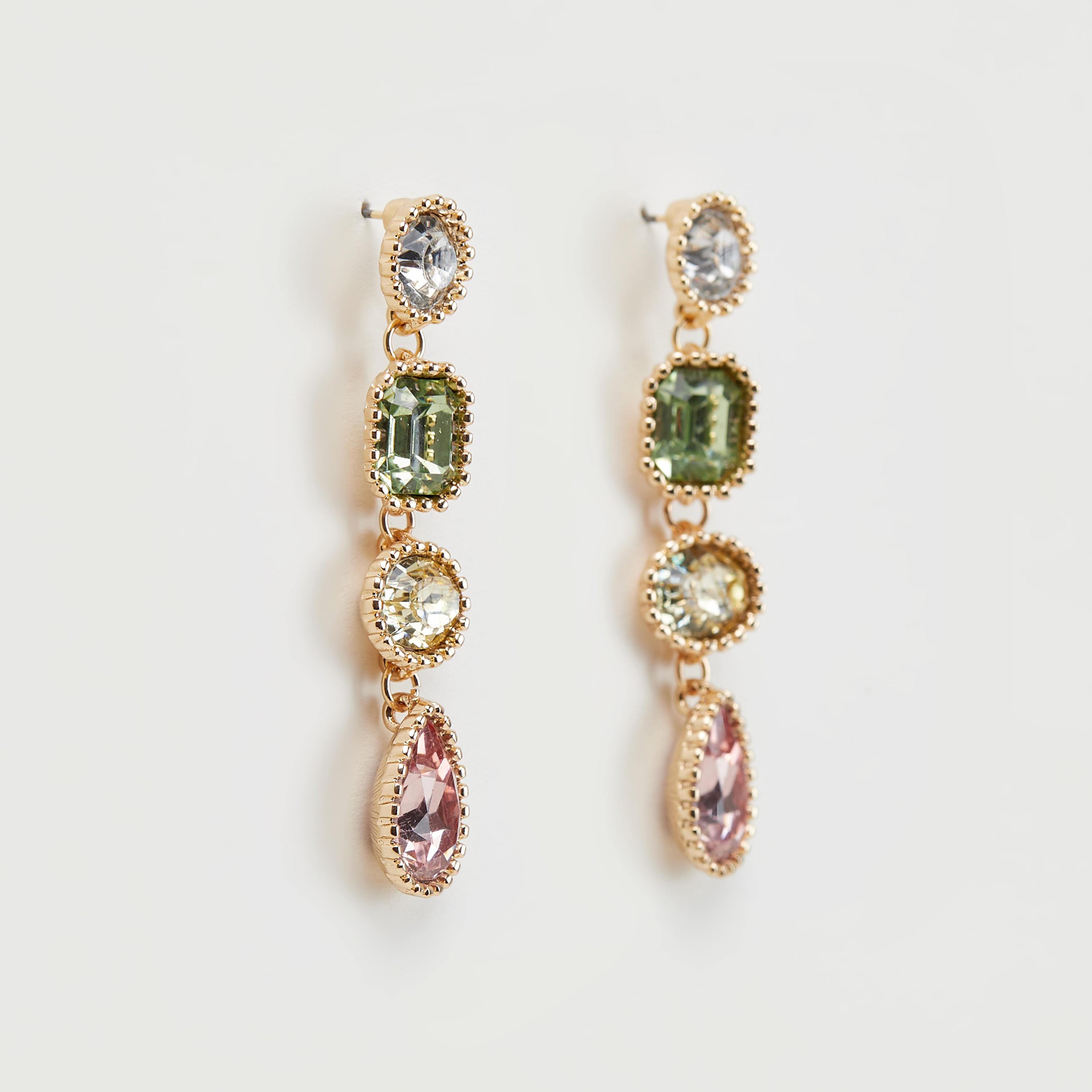 Embellished Dangling Earrings with Pushback Closure-women-watchesandjewellery-jewellery-earrings-image-1