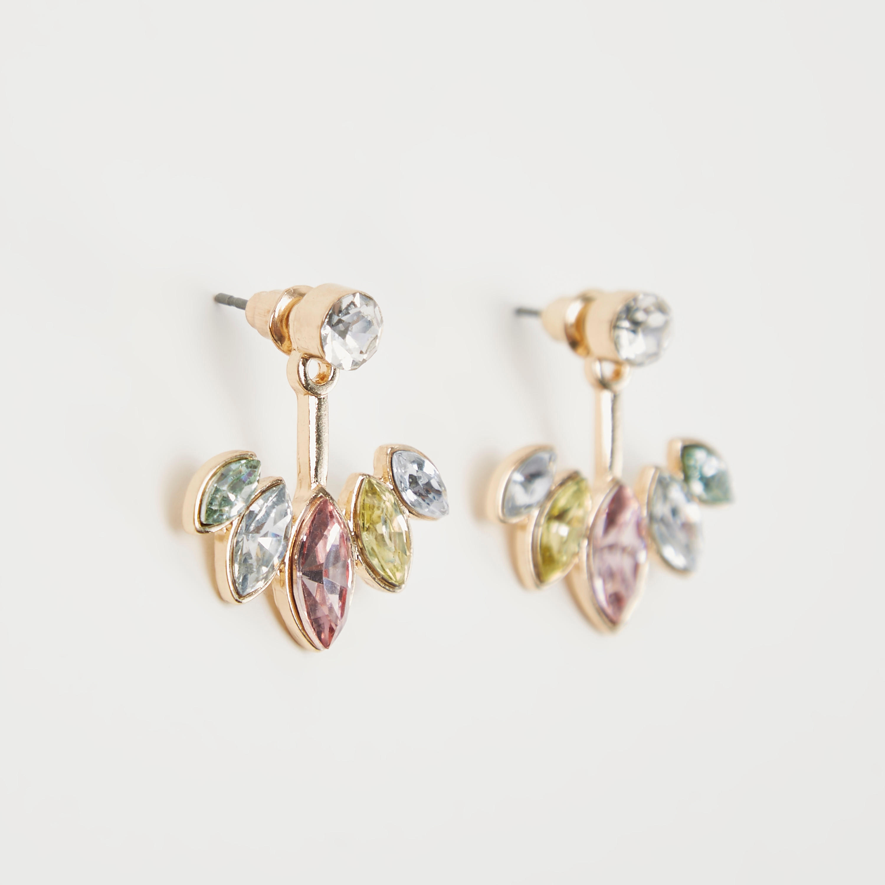 Embellished Dangling Earrings with Pushback Closure-women-watchesandjewellery-jewellery-earrings-image-1