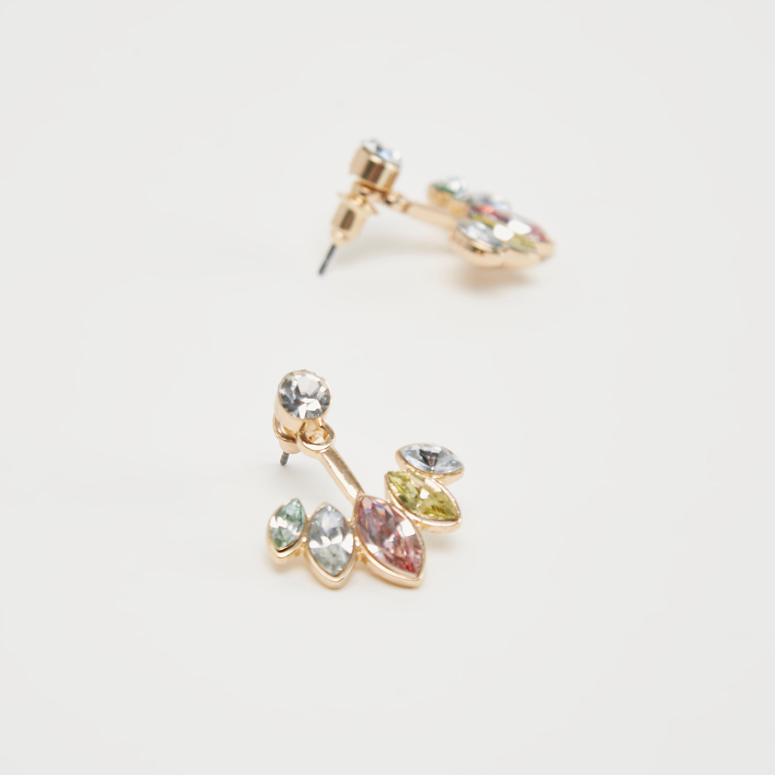 Embellished Dangling Earrings with Pushback Closure-women-watchesandjewellery-jewellery-earrings-image-3