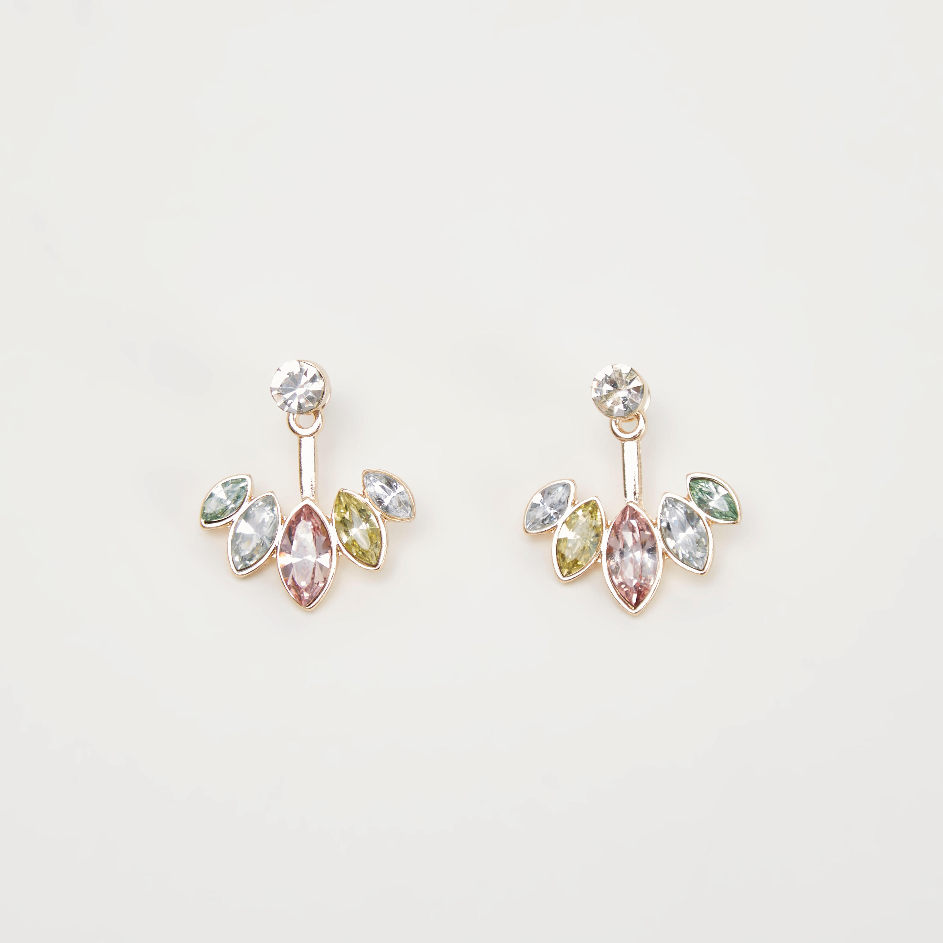 Embellished Dangling Earrings with Pushback Closure-women-watchesandjewellery-jewellery-earrings-image-4