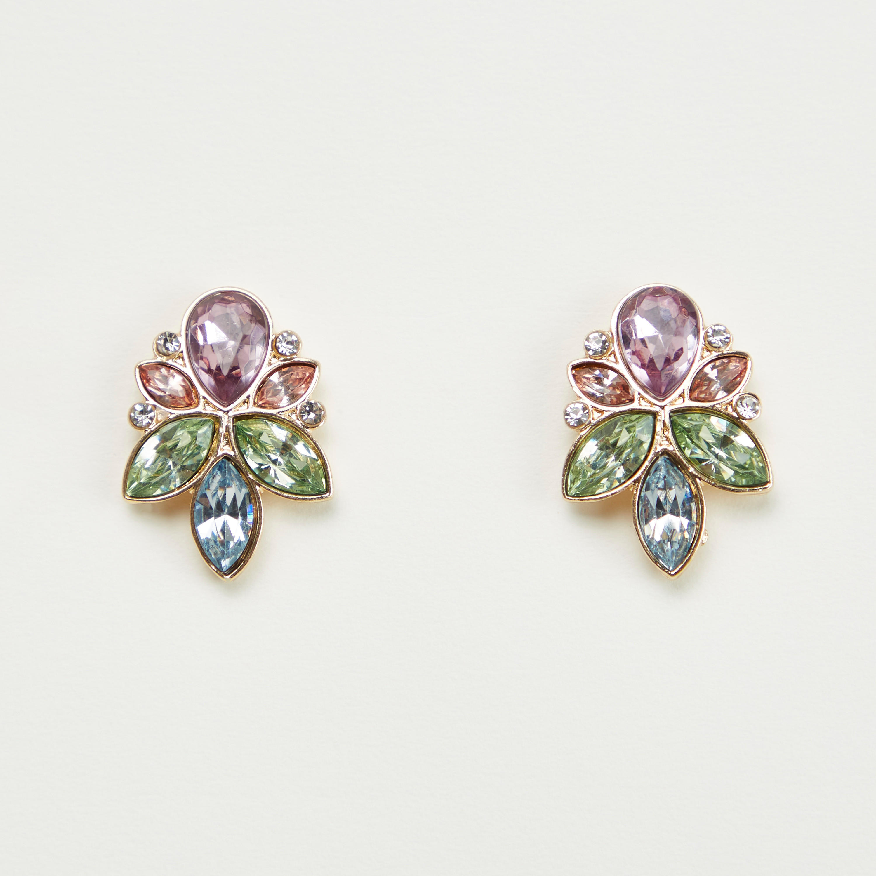 حلقان مرصّع بتزيينات ومكبس إغلاق-women-watchesandjewellery-jewellery-earrings-image-2