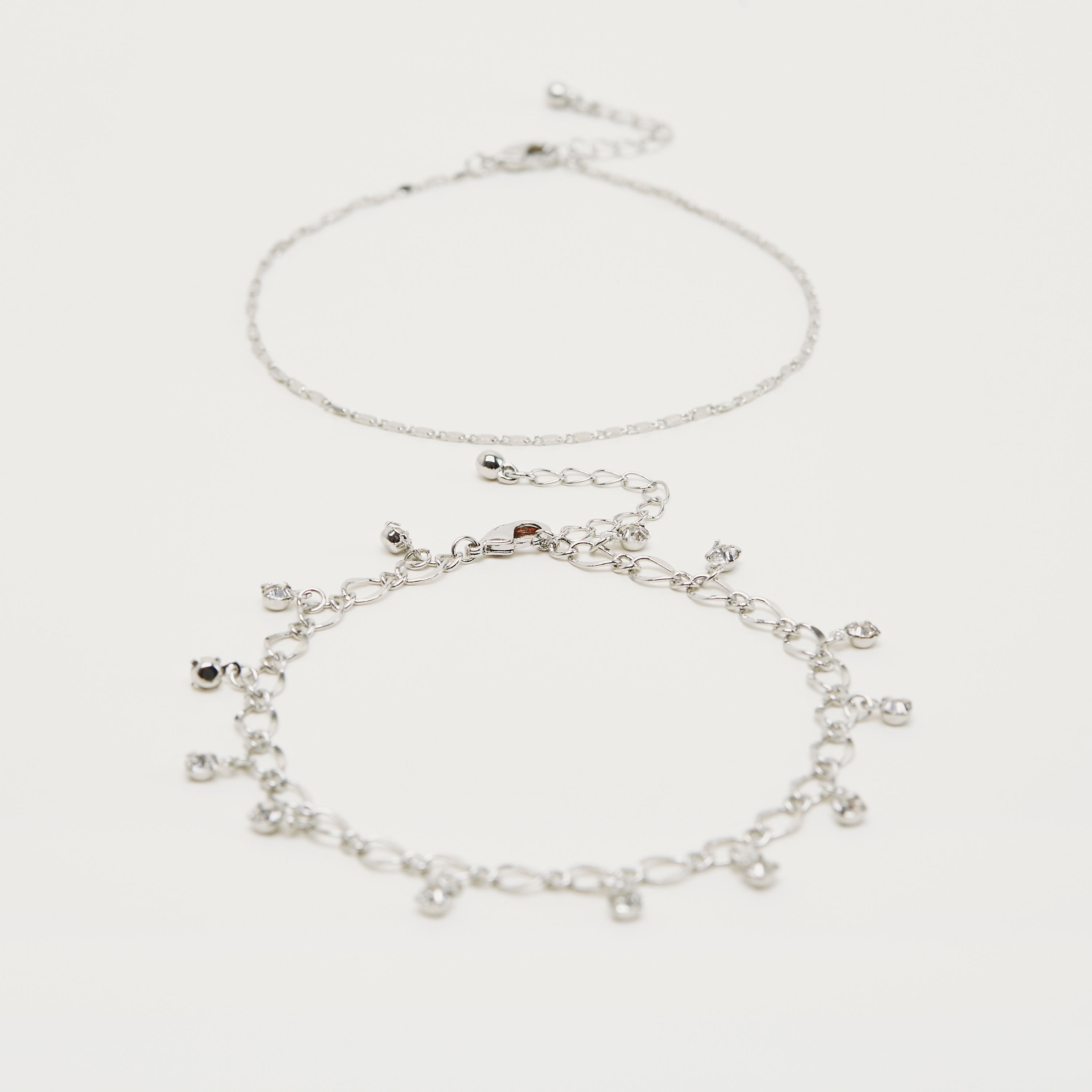 خلخال مزيّن - طقم من 2 قطع-women-watchesandjewellery-jewellery-anklets-image-1