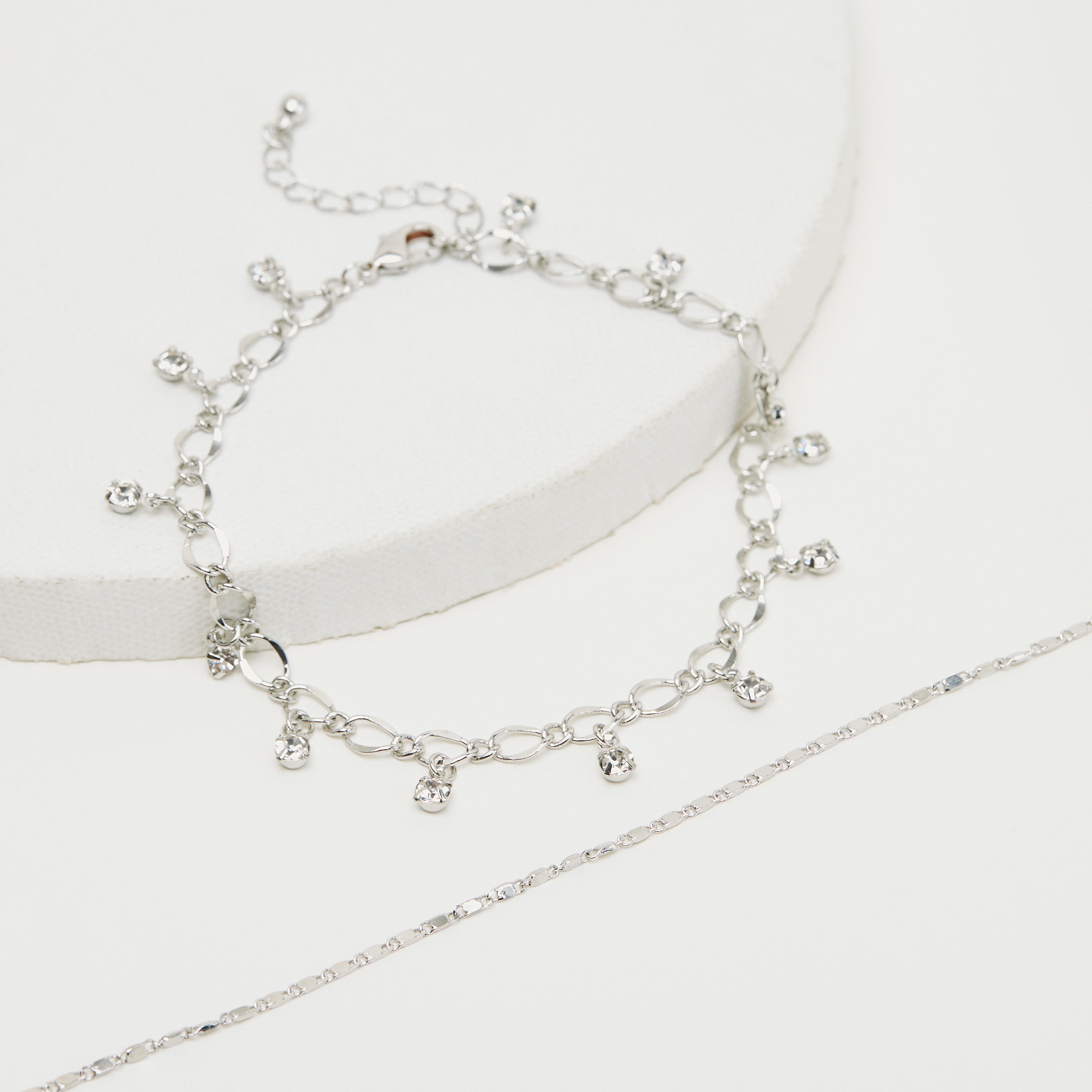 خلخال مزيّن - طقم من 2 قطع-women-watchesandjewellery-jewellery-anklets-image-4