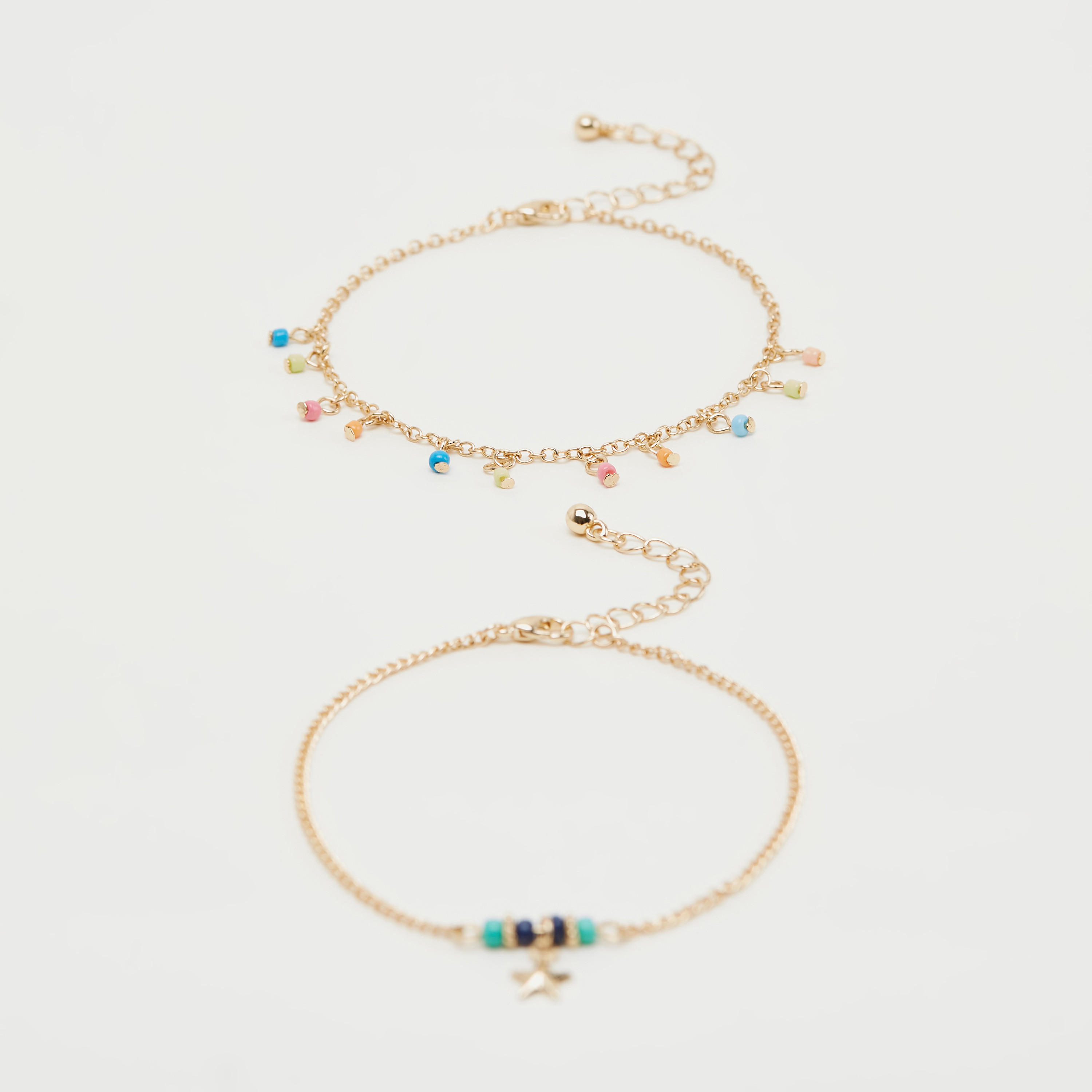 Set of 2 - Beaded Bracelets-women-watchesandjewellery-jewellery-banglesandbracelets-image-1