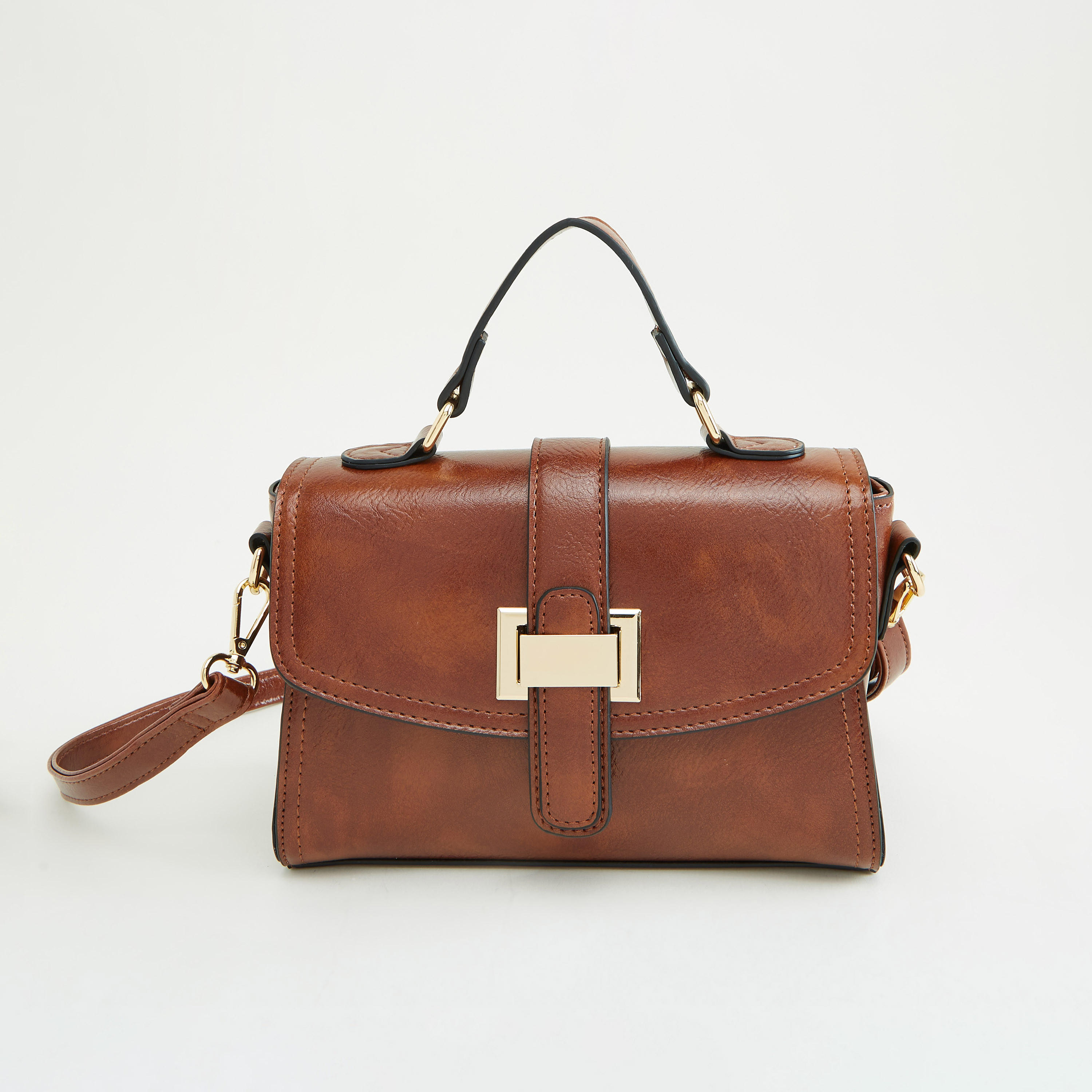 شنطة ساتشيل جلد بارزة الملمس بحزام قابل للفصل-women-bagsandwallets-handbags-image-1